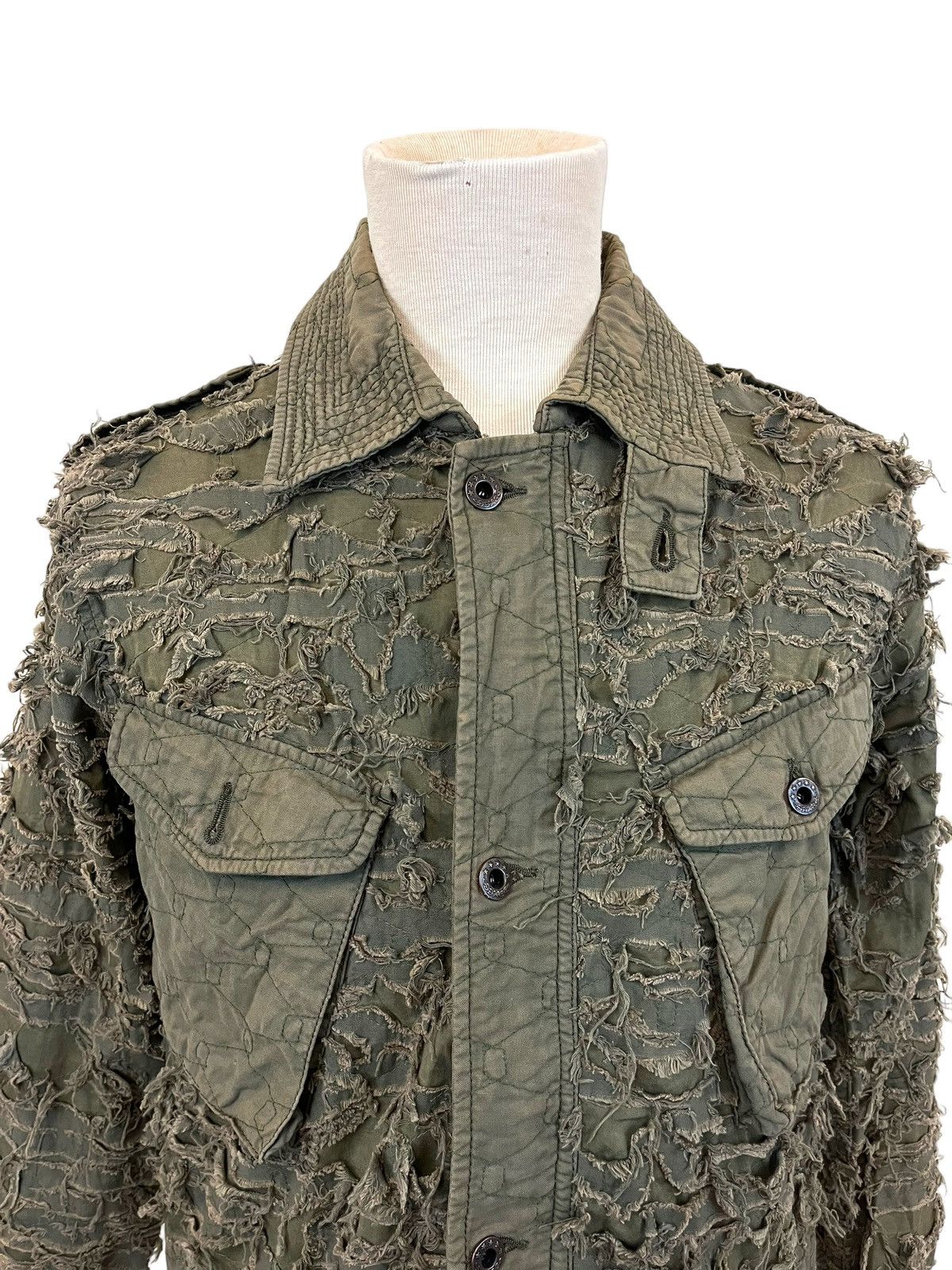 Japanese Brand Japanese Brand Mangrove Distressed Army Jacket Size US L / EU 52-54 / 3 - 13 Thumbnail