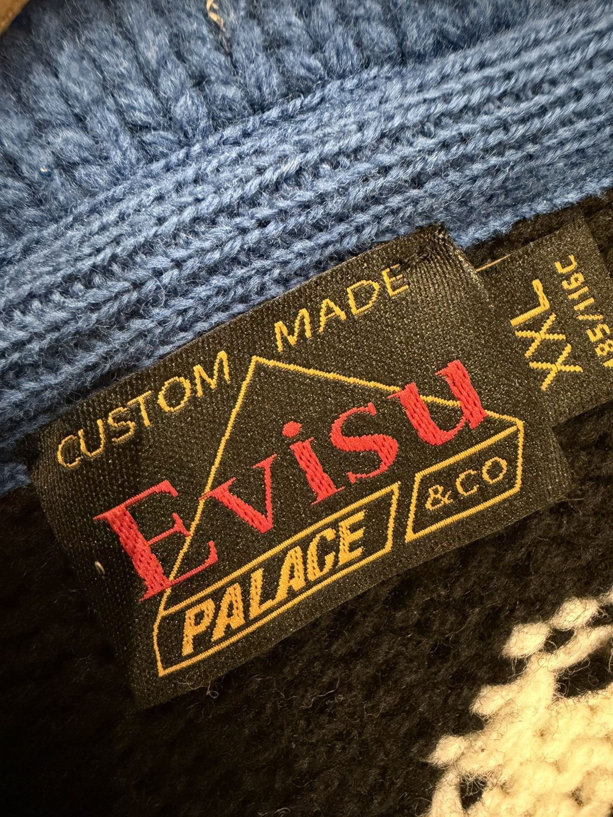Evisu × Palace Palace Evisu Zip Up Knit Sweater Size US XXL / EU 58 / 5 - 3 Thumbnail