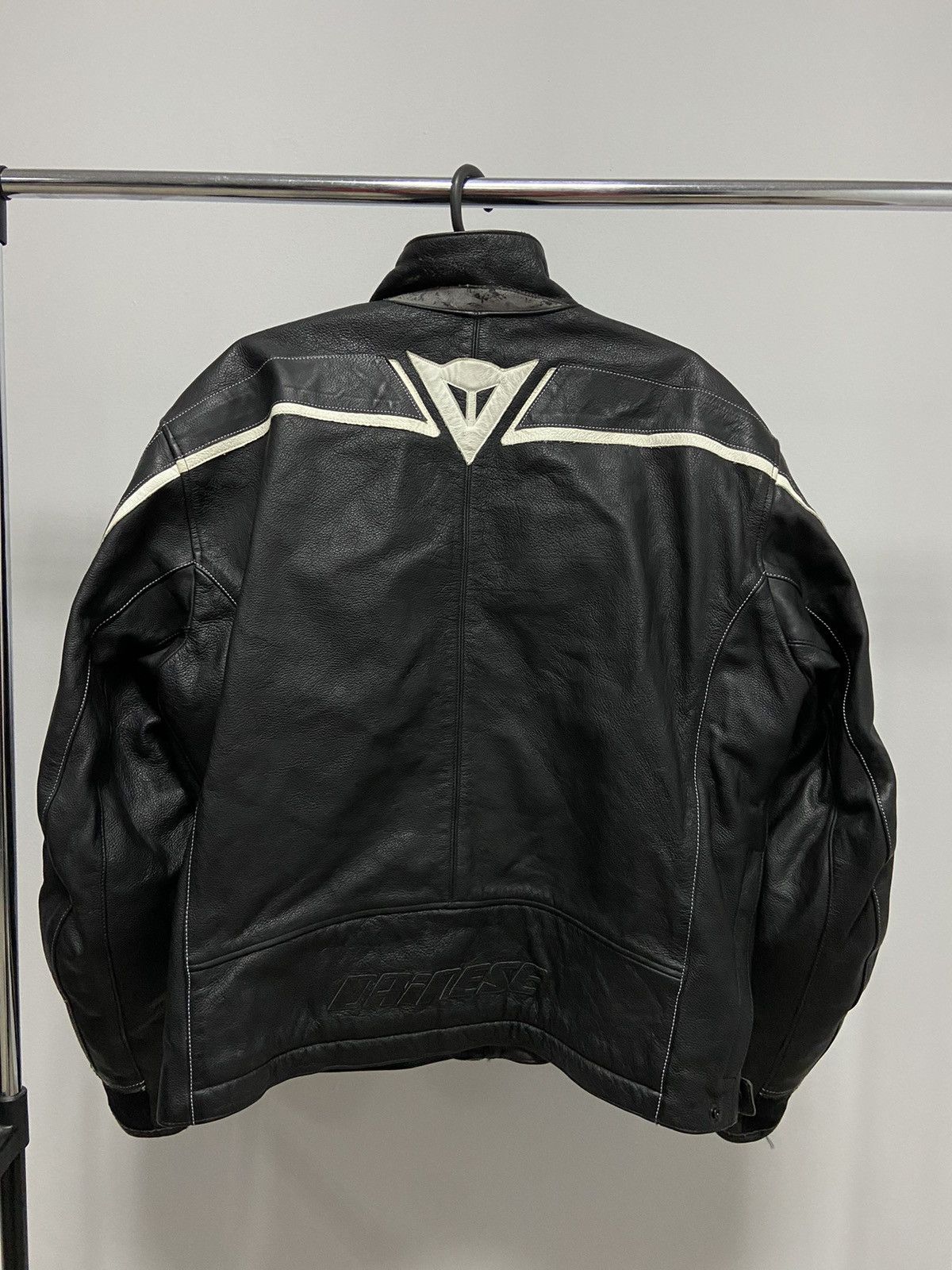 Dainese × Vintage Dainese big logo leather jacket racing moto Sleeve Size US XL / EU 56 / 4 - 2 Thumbnail