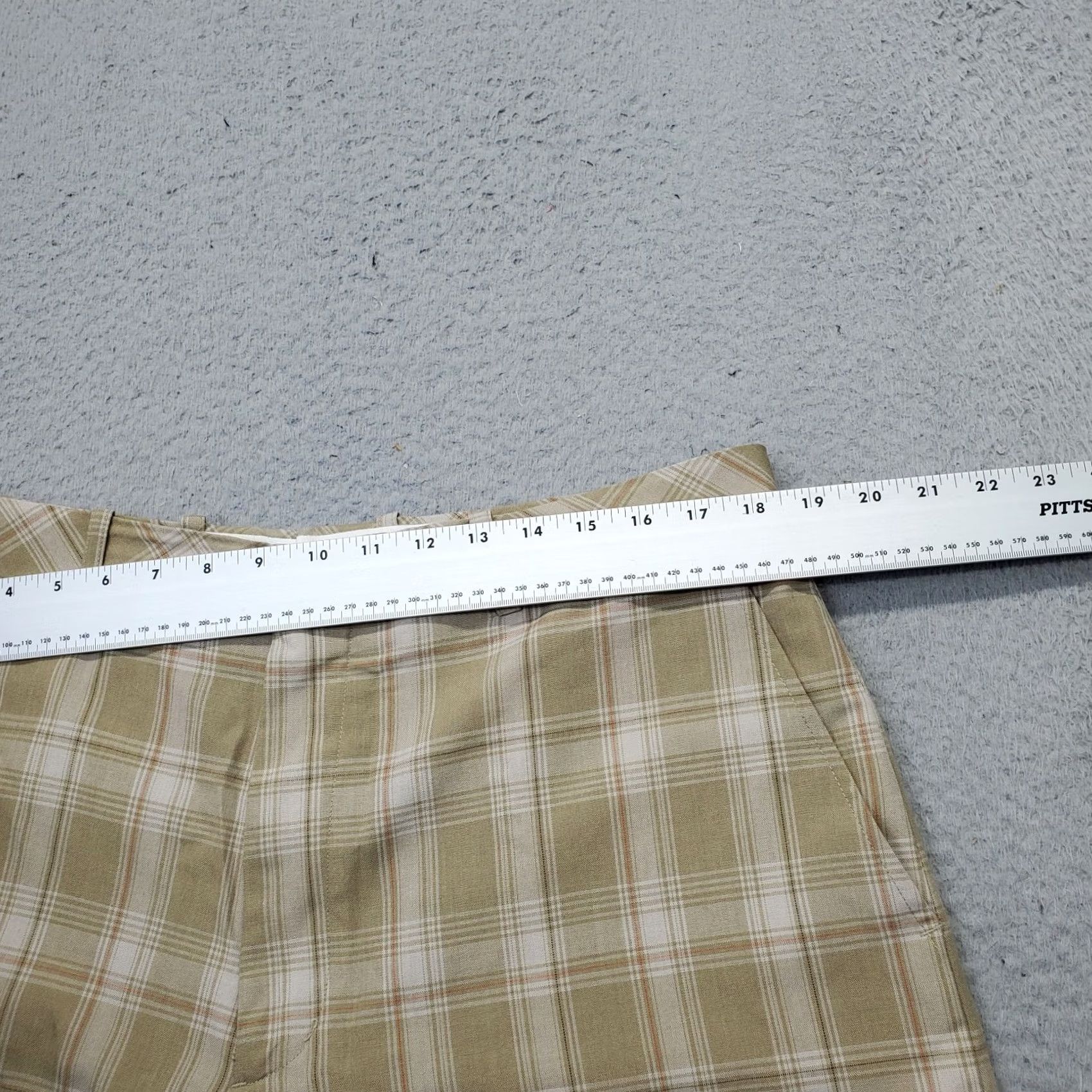 Vintage Walter Hagen Mens Chino Shorts 38 Multi Plaid Flat Front Slash Pocket Casual Summer Size US 38 / EU 54 - 5 Thumbnail