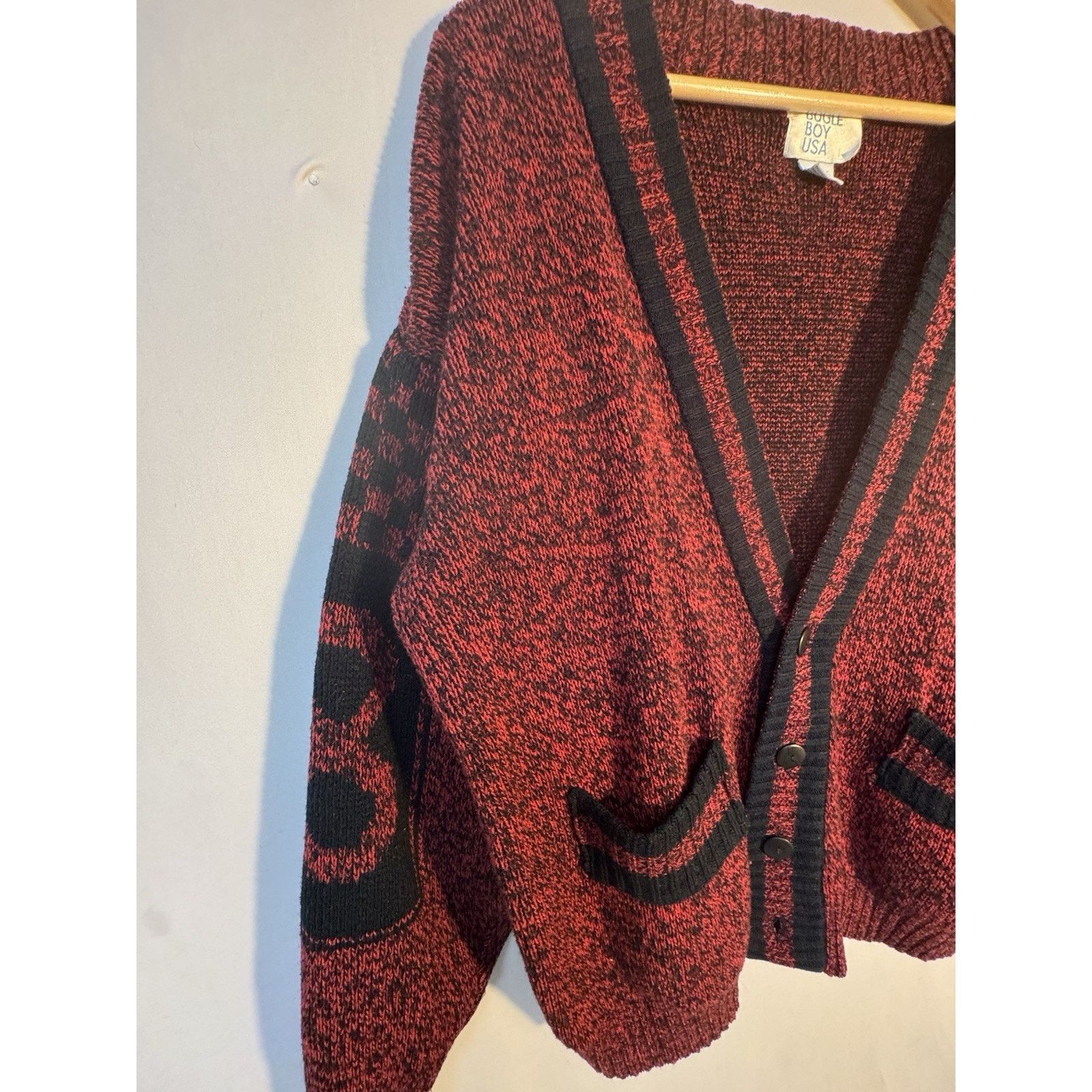 Bugle Boy Vintage Bugle Boy Cardigan Sweater Knit USA Grunge 90s L Size US L / EU 52-54 / 3 - 4 Thumbnail