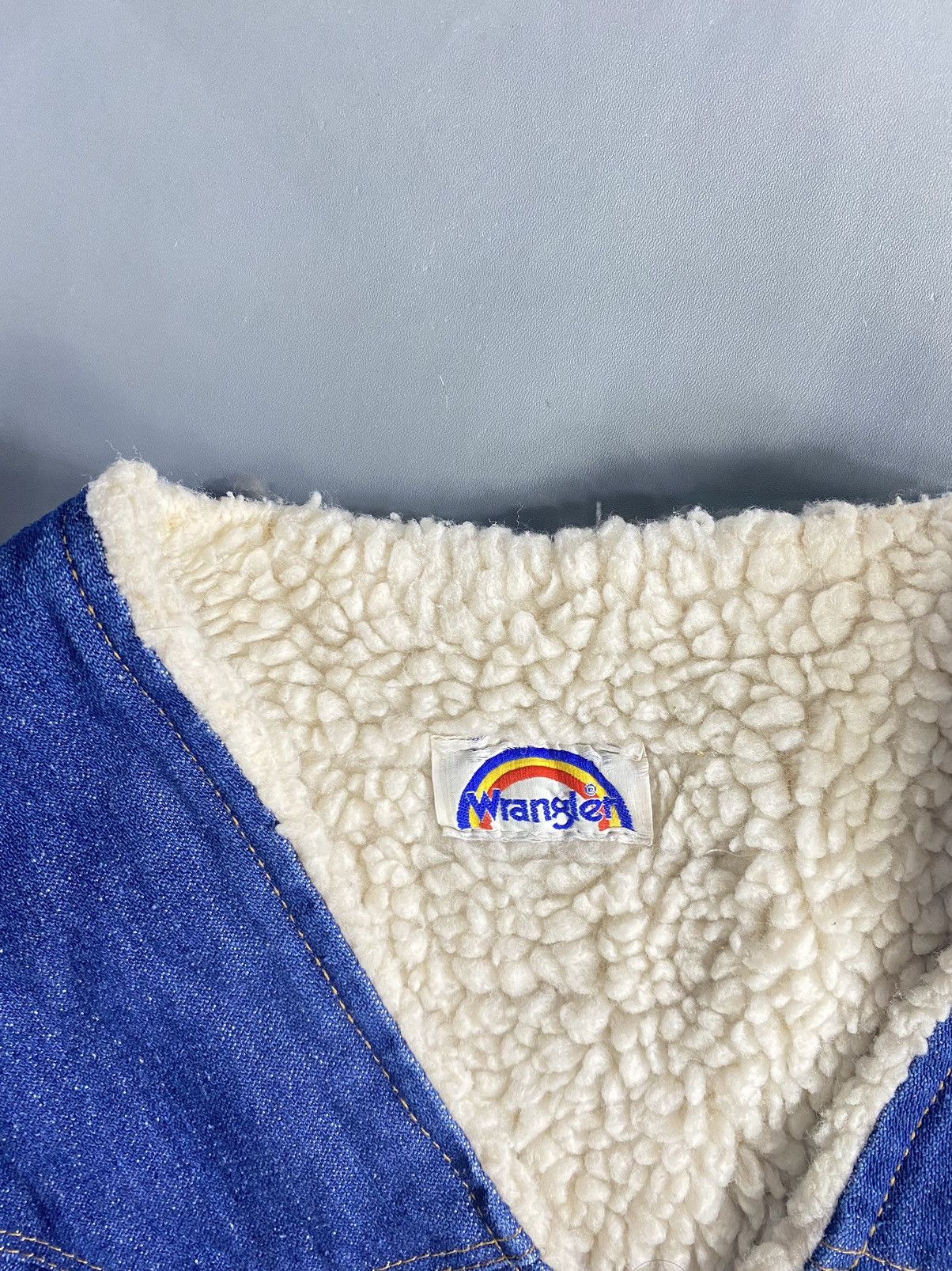 Vintage × Wrangler Western Rainbow Sherpa Riders Vest Size S / US 4 / IT 40 - 4 Thumbnail