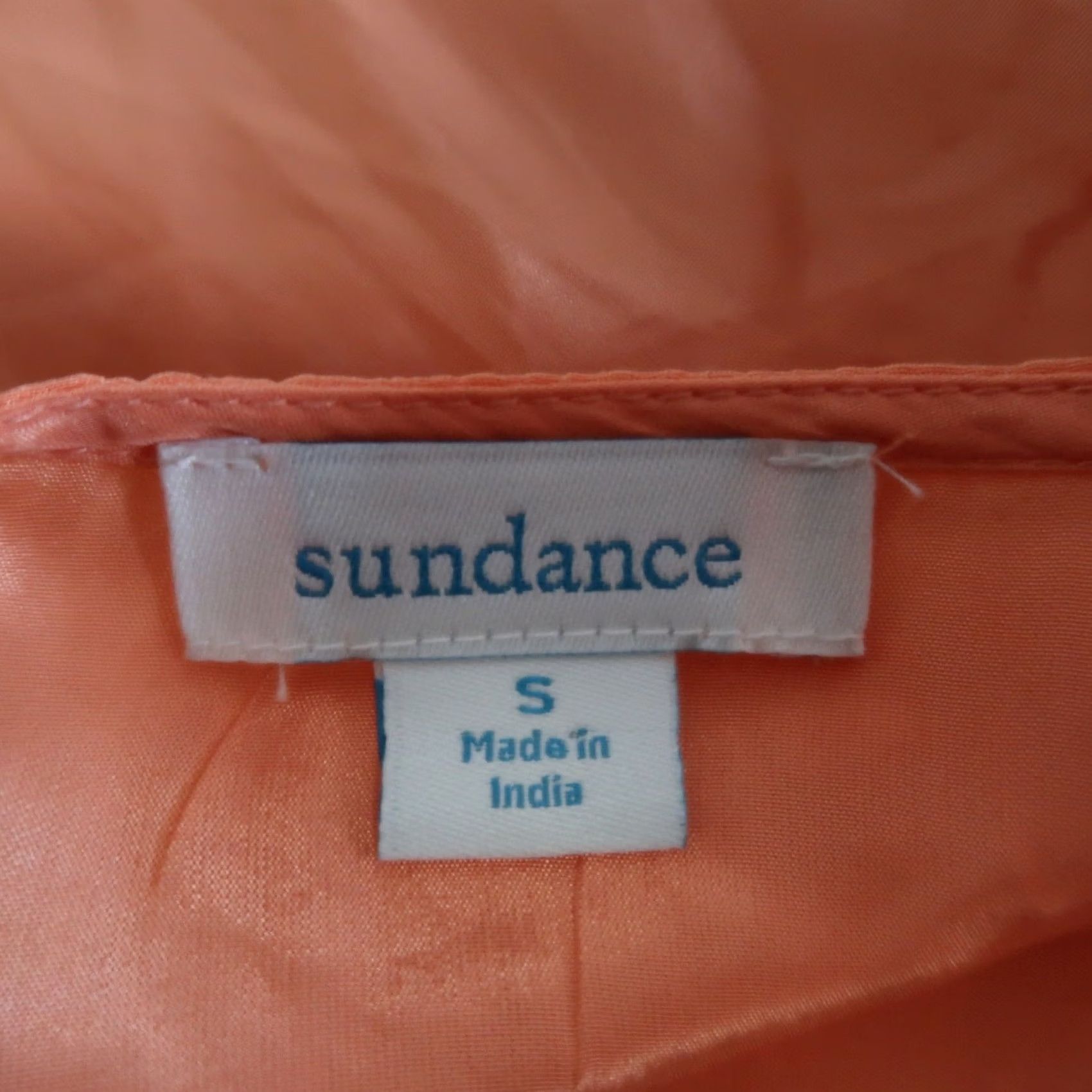 Vintage Sundance Orange Cream Floral Embroidered Swim Cover-Up Dress Kaftan Sundress Tassel Fringe Size S / US 4 / IT 40 - 4 Thumbnail