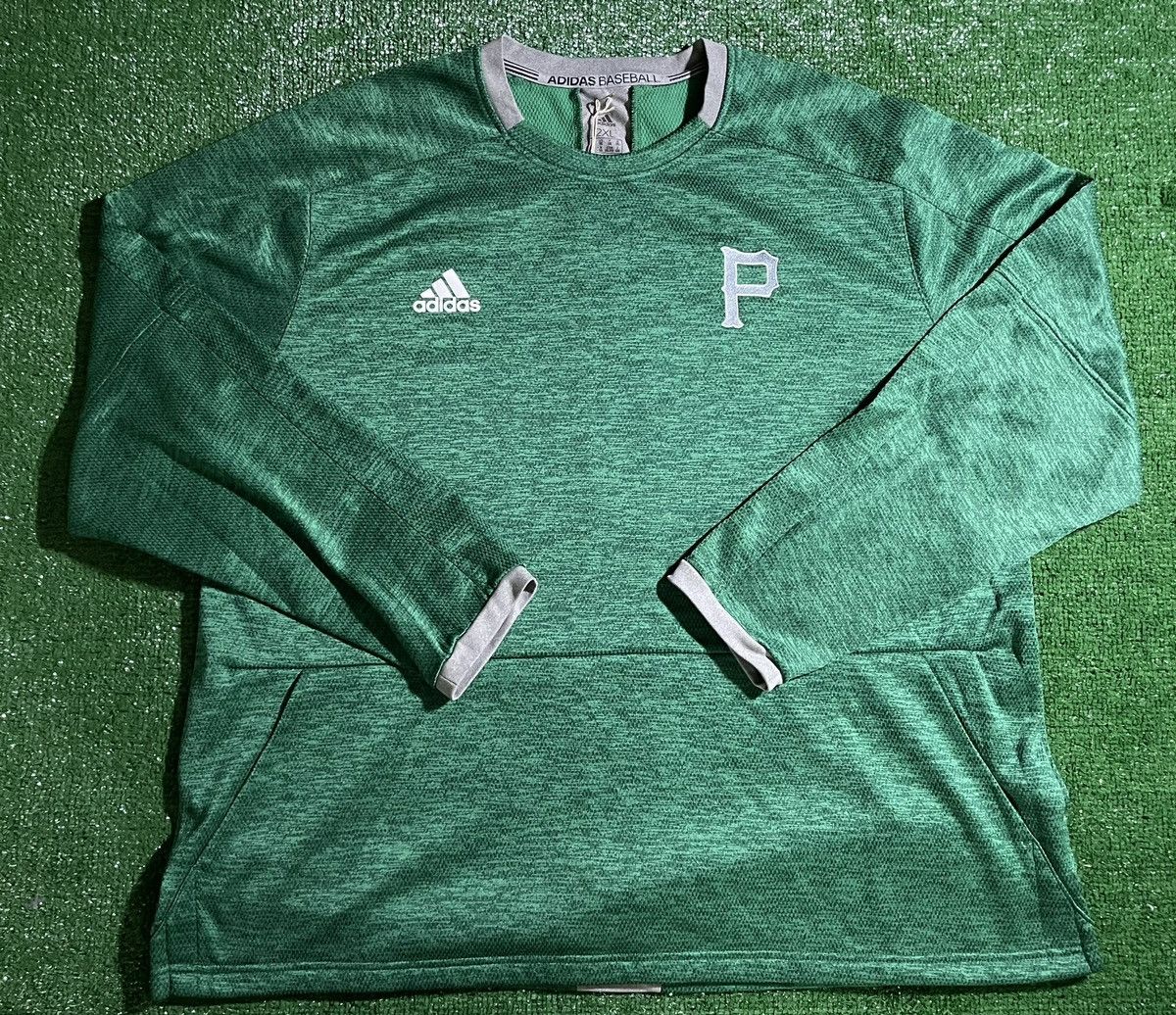 Image of Adidas X Pittsburgh Pirates Sweater in Green, Men's (Size 2XL)