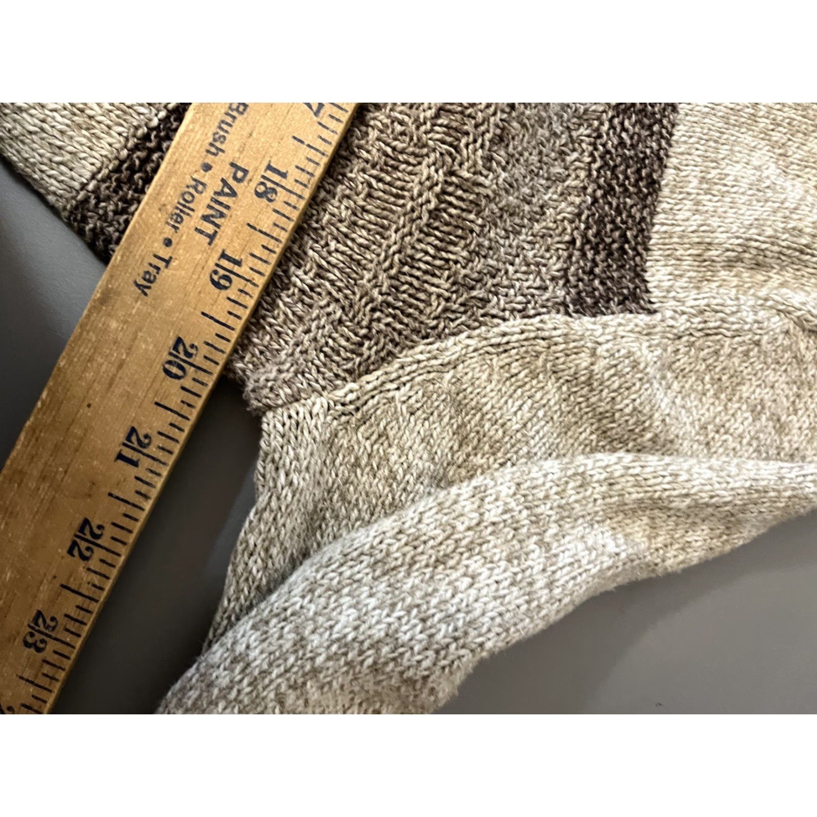 Vintage Method Sweater Men’s M Gray 1/4 Zip Mock Neck Cotton Blend Knit Pullover Size US M / EU 48-50 / 2 - 5 Thumbnail