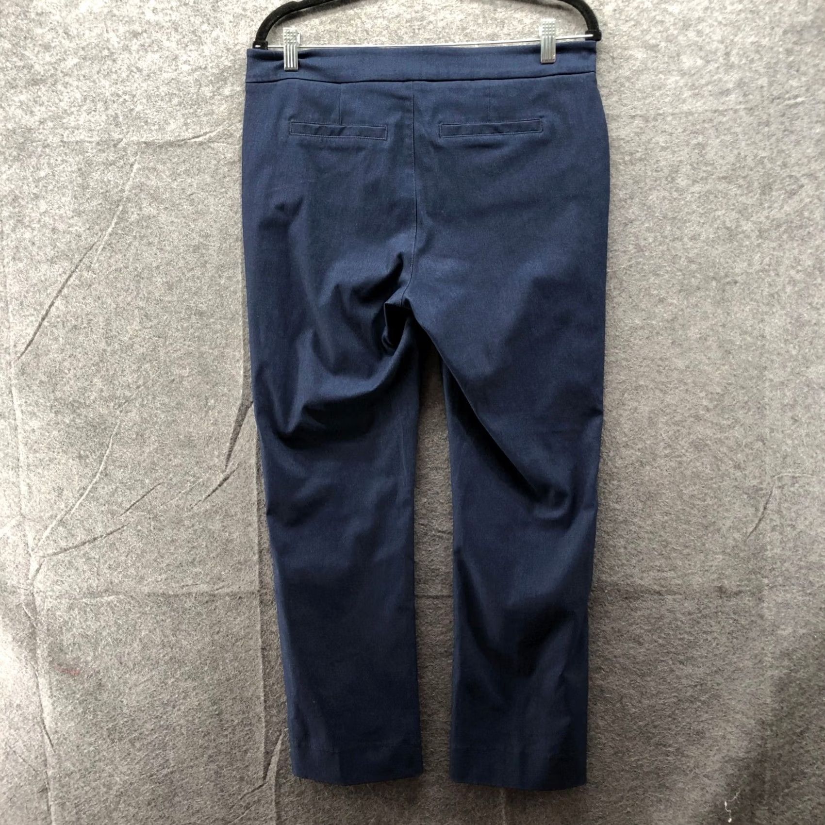 NYDJ NYDJ Barbara Bootcut Dress Pants Womens 8 Navy Blue Mid Rise Lift Tuck Size 30" / US 8 / IT 44 - 2 Thumbnail
