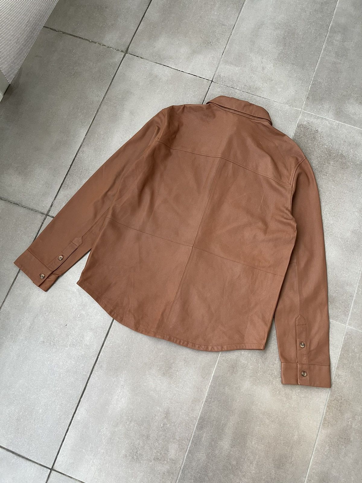 Other !DS! SS23 Studio ID Andrew Brown Leather Shirt Size US M / EU 48-50 / 2 - 15 Thumbnail