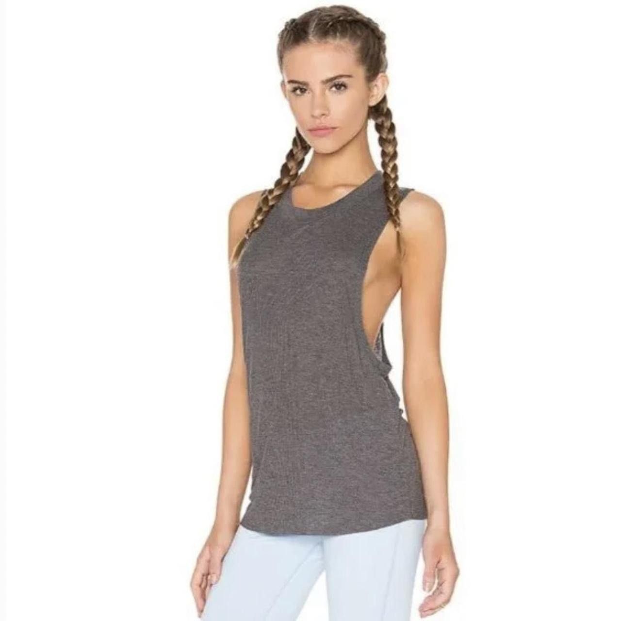 Alo Yoga Alo Yoga Heatwave Tank in Gray Grailed