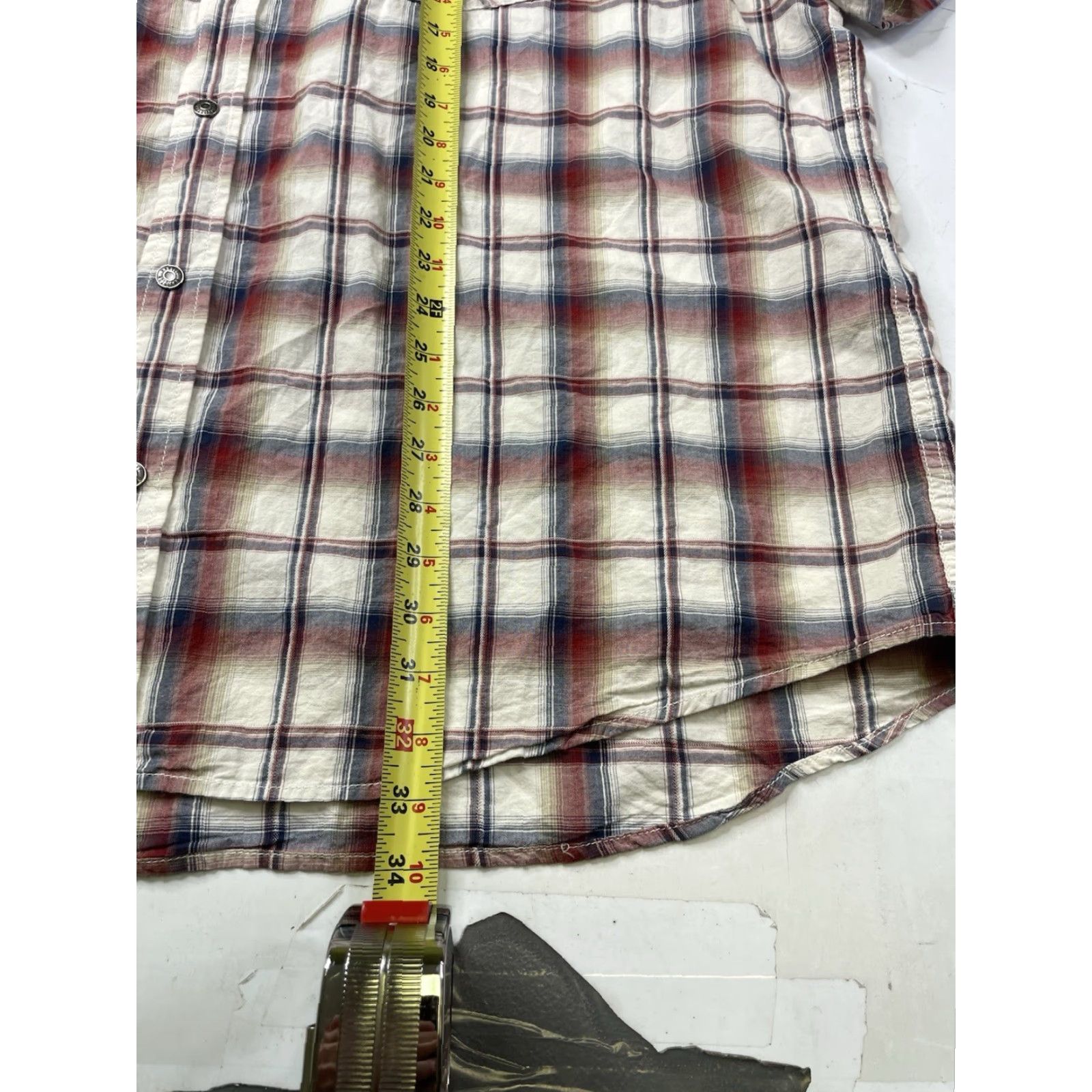 Harley Davidson Harley-Davidson Shirt Mens 3XL Short Sleeve Plaid Woven Upright Eagle Multicolor Garage Size US XXL / EU 58 / 5 - 5 Thumbnail