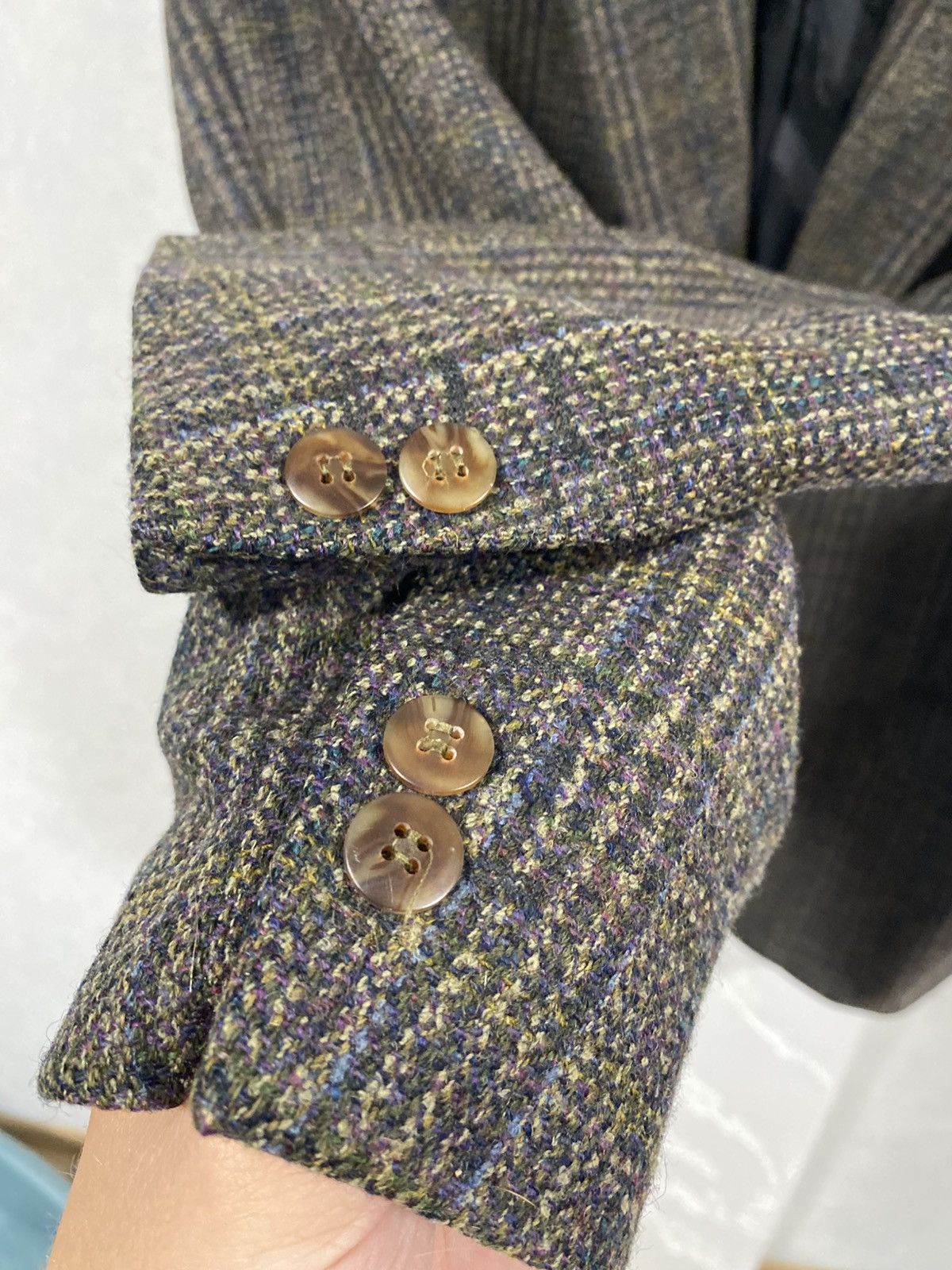 Vintage Very Rare Made Yugoslavia Incredibly Beautiful Tweed Blazer Size 50R - 4 Thumbnail