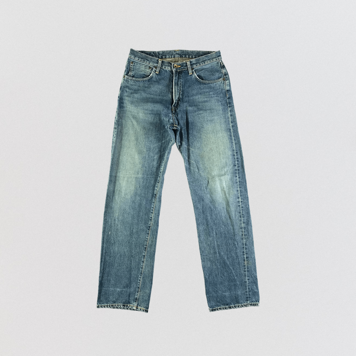 Edwin Vintage Blue Wash Edwin 505 Selvedge Jeans-JM3689 Size US 33 - 1 Thumbnail