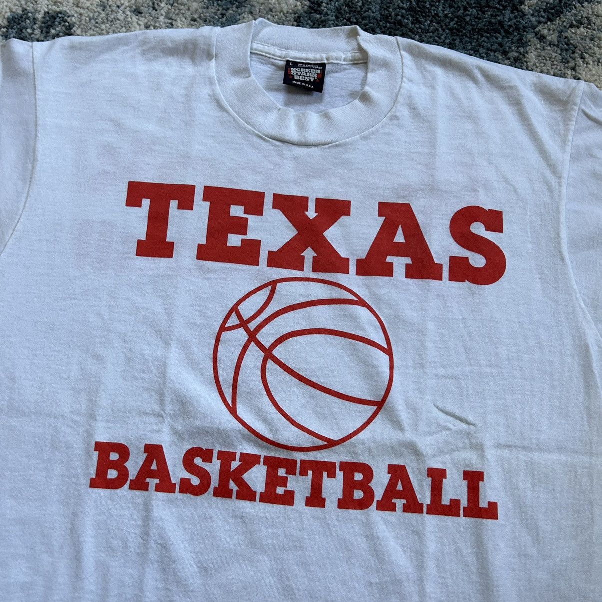 NCAA 90s REEBOK SiNGLE STiTCH TEXAS LONGHORNS BASKETBALL TEE Size US L / EU 52-54 / 3 - 3 Thumbnail