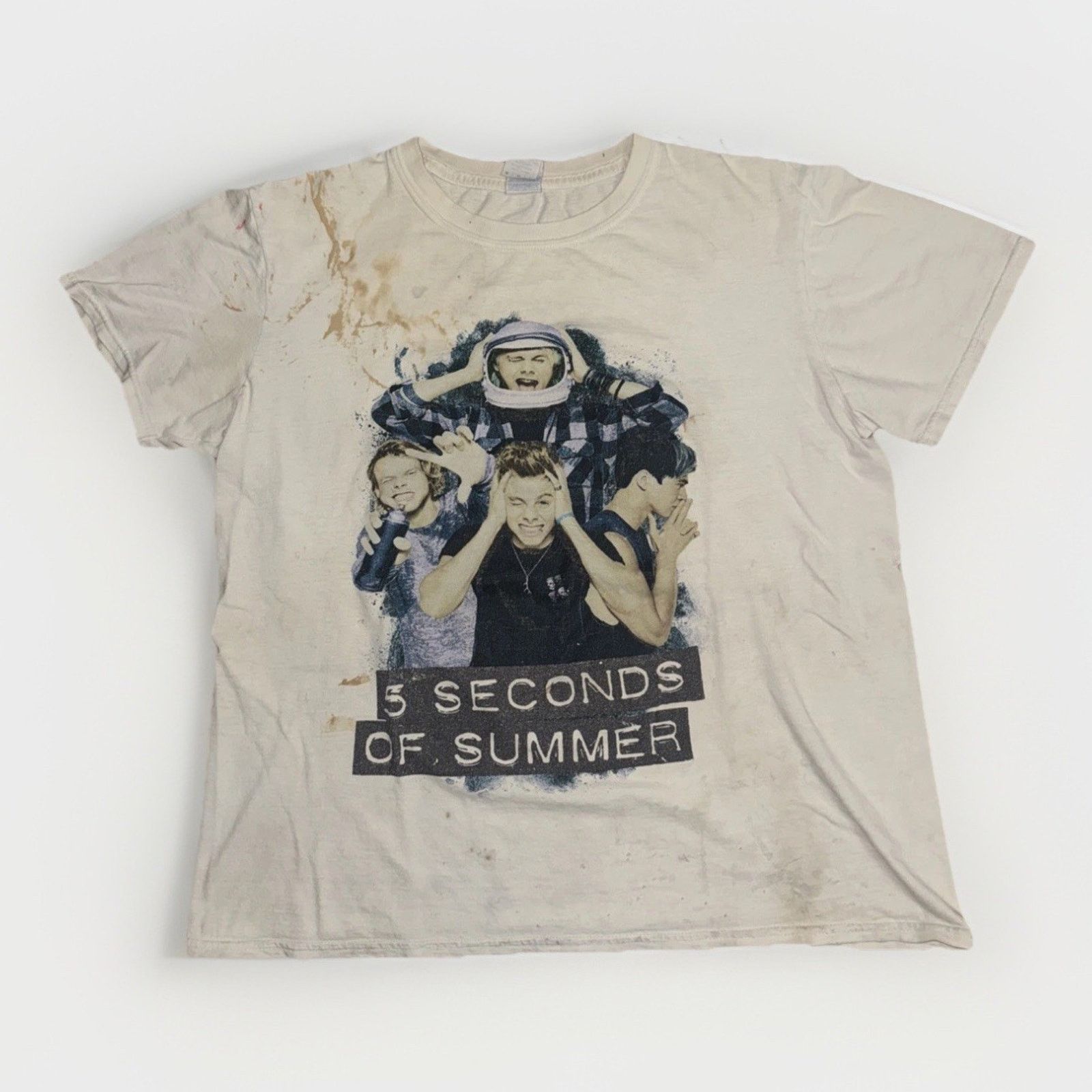 Band Tees × Vintage 5 Seconds of Summer Band T-Shirt Medium 19x22 Graphic Tour Size US M / EU 48-50 / 2 - 1 Thumbnail