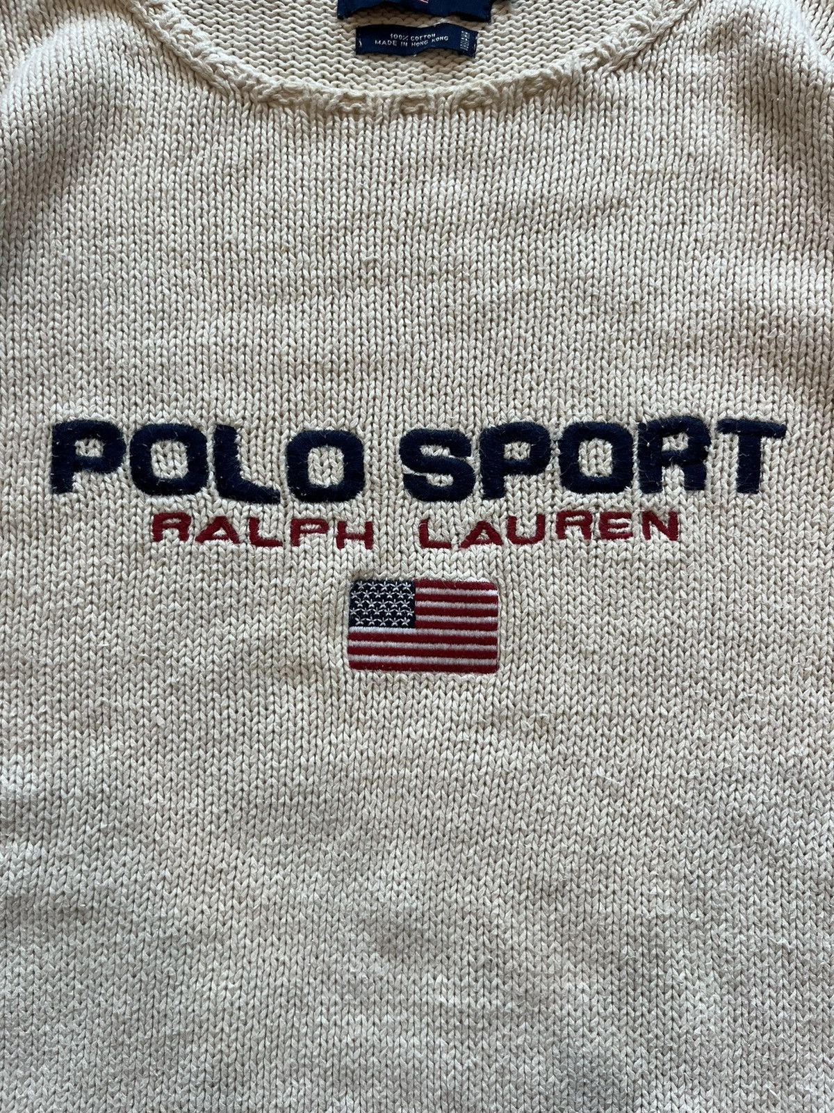 Polo Ralph Lauren × Vintage PoloSport RL Script Knitwear Size US L / EU 52-54 / 3 - 2 Thumbnail