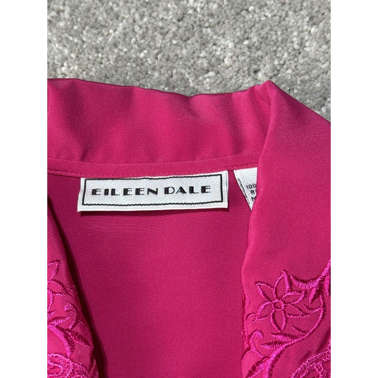 Other Vintage 80s Hot Pink Top Womens 8 Shoulder Pads Korea Dainty Size M / US 6-8 / IT 42-44 - 7 Thumbnail