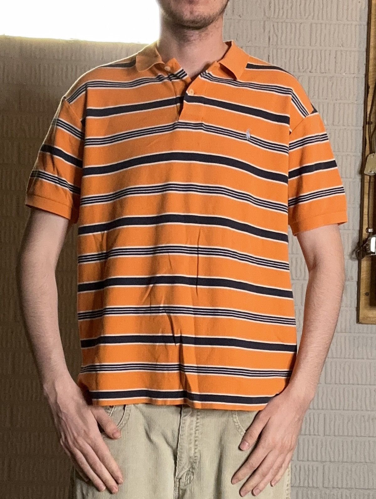 Polo Ralph Lauren Vintage Polo Ralph Lauren Striped Polo Shirt Size US XL / EU 56 / 4 - 1 Thumbnail