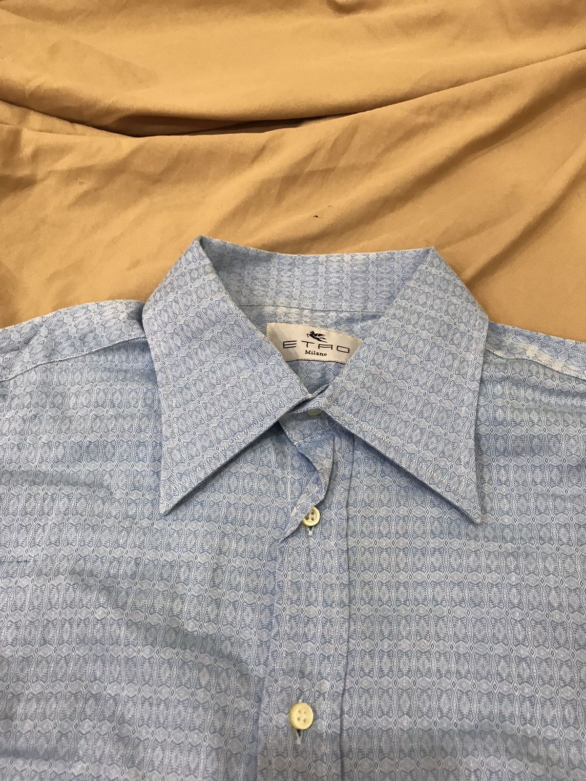 Etro ETRO MILANO WOVEN psychedilic pattern pur cotton button up Size US L / EU 52-54 / 3 - 4 Thumbnail