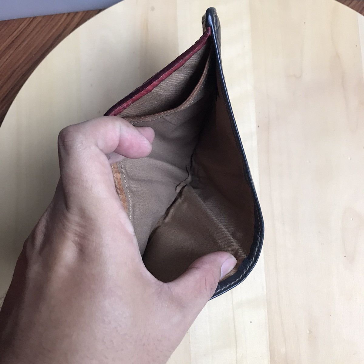 Fossil × Leather × Vintage Vintage Fossil Black Leather Wallet Bilfold Purse more slot Size ONE SIZE - 6 Thumbnail