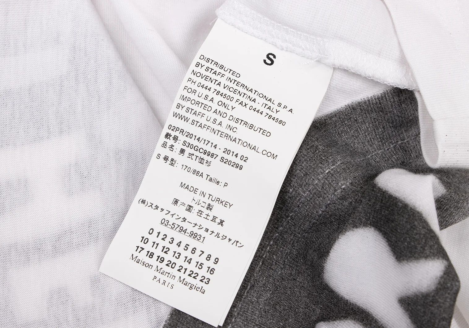 Maison Margiela Gradient Aids T-Shirt in Black and White, Size S Size US S / EU 44-46 / 1 - 11 Thumbnail
