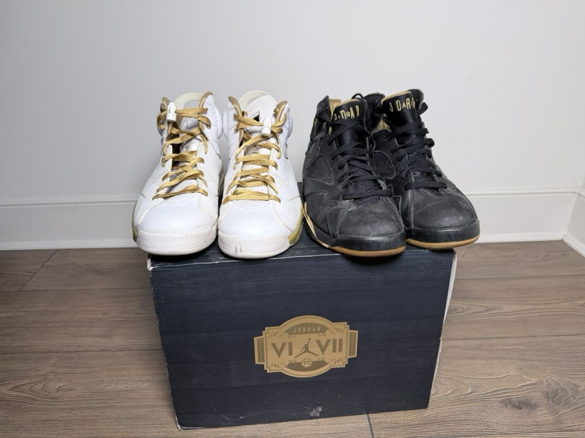 Jordan Brand Air Jordan 6 & 7 “Golden Moments Pack” GMP – Size 10.5 Size US 10.5 / EU 43-44 - 1 Thumbnail