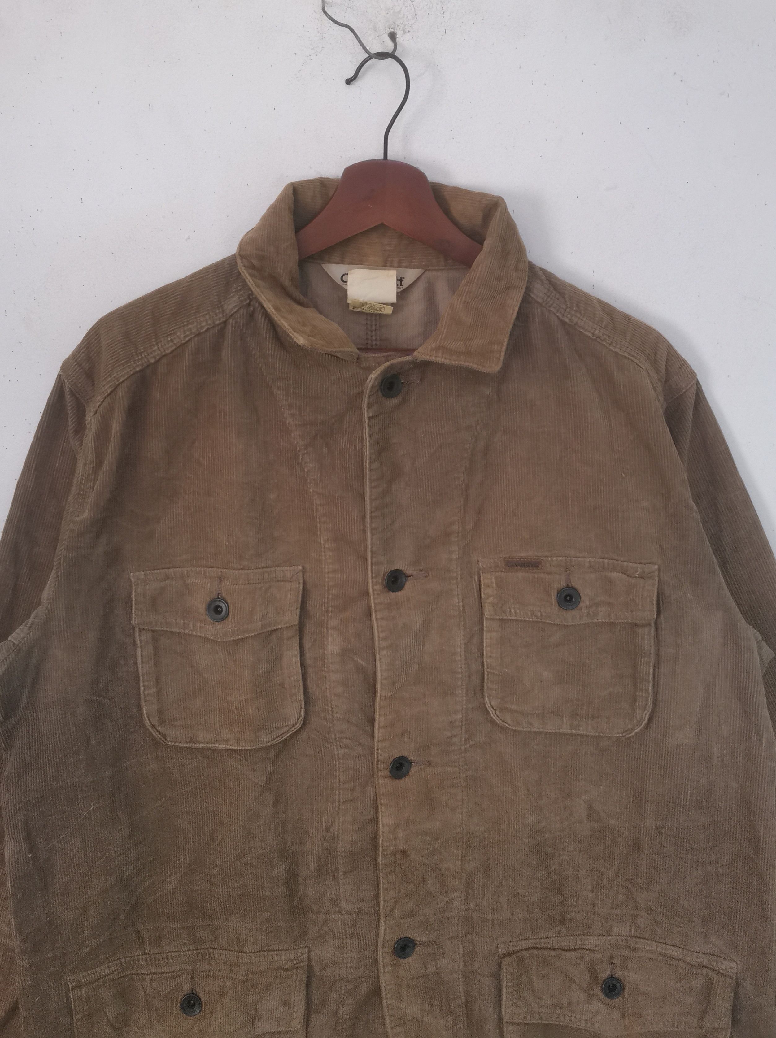 Carhartt × Vintage Rare Carhartt corduroy jacket nice design Size US XL / EU 56 / 4 - 2 Thumbnail