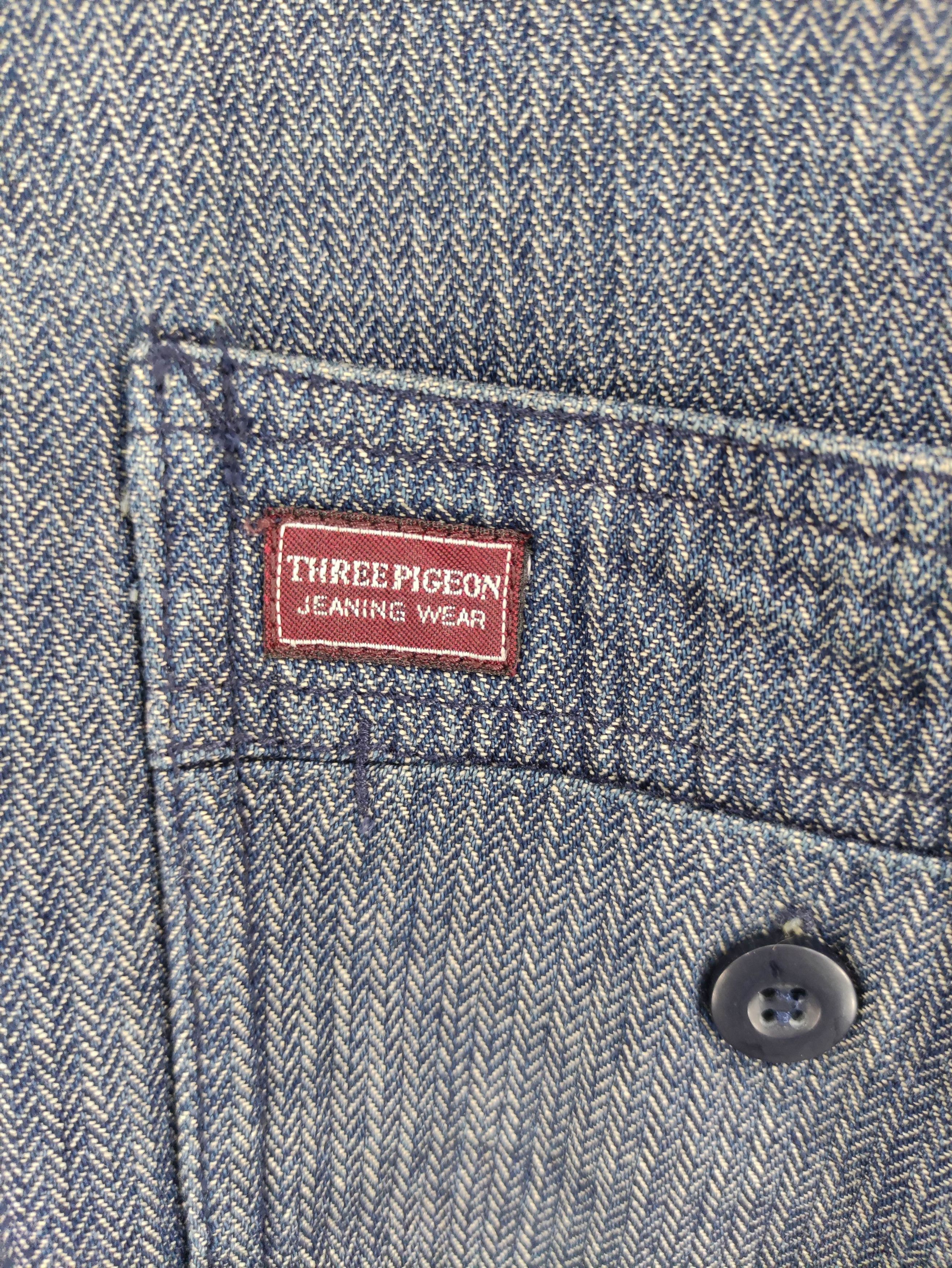Japanese Brand Vintage Jeaning Wear There Piggeon Shirt Jacket Size US L / EU 52-54 / 3 - 2 Thumbnail