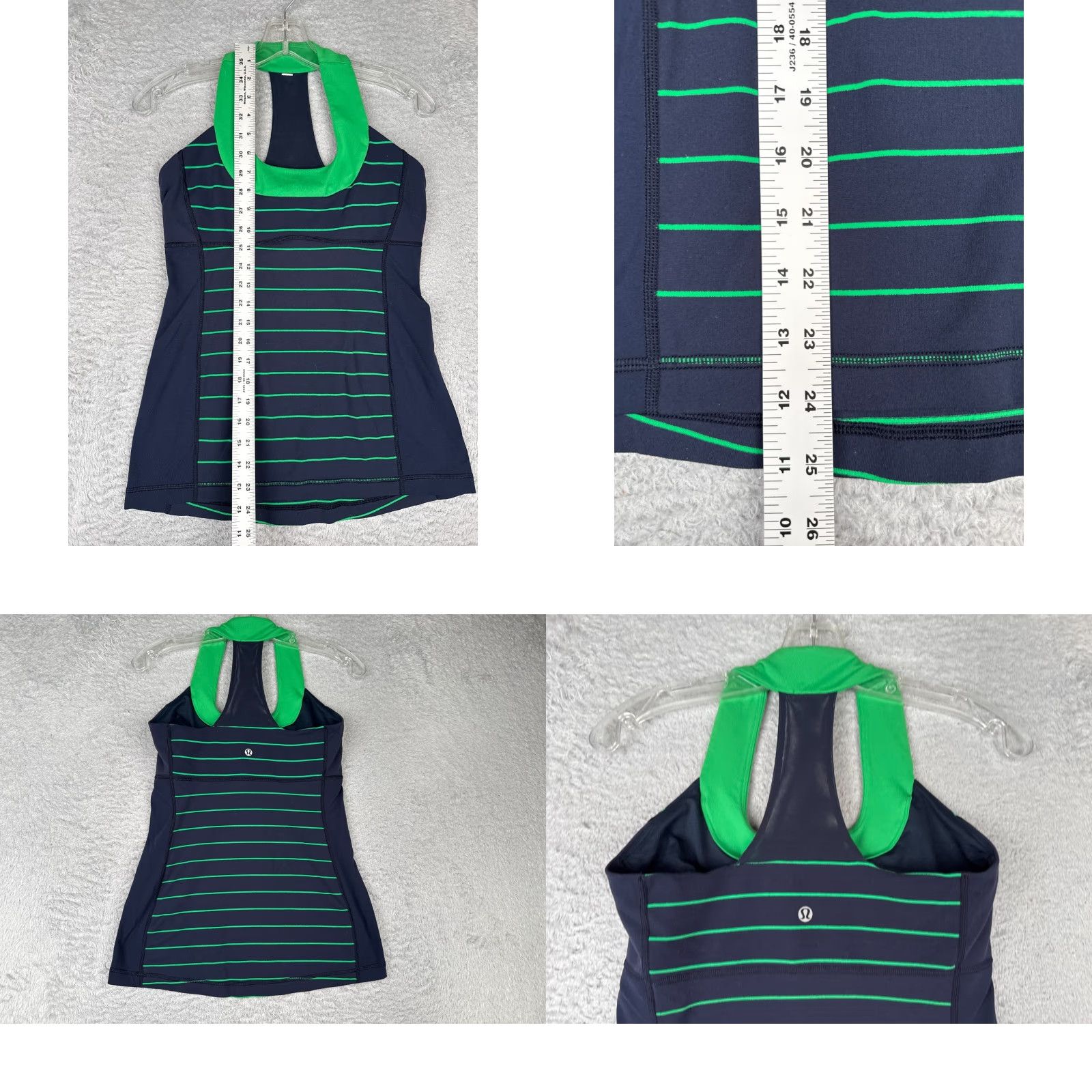 Lululemon Lululemon Shirt Women 8 Tank Sleeveless Built-In Bra Yoga Athletic Yoga Shirt Blue Green Scoop Neck Tank Woman 8 Womens Size M / US 6-8 / IT 42-44 - 8 Thumbnail