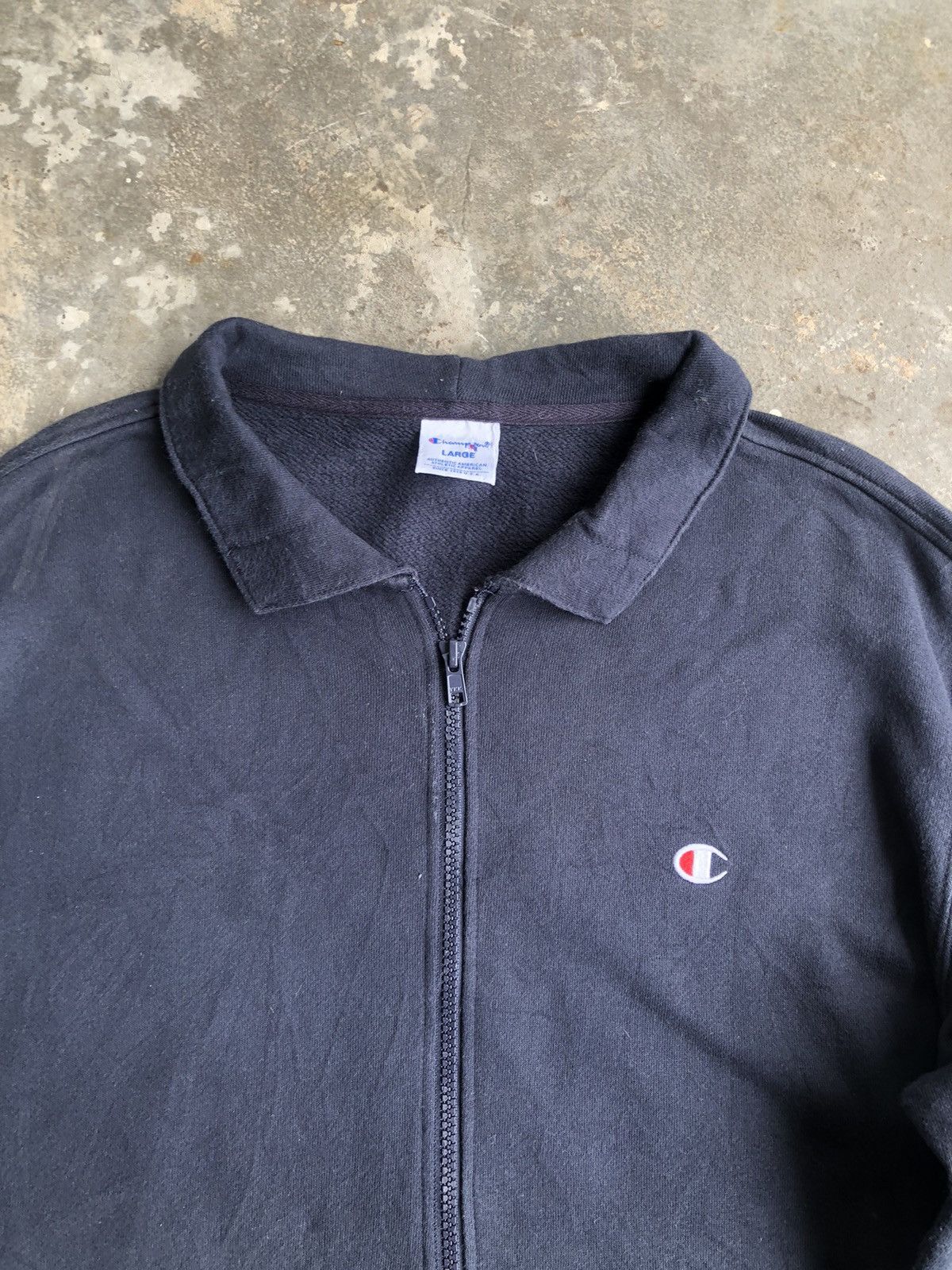 Champion × Vintage Vintage 90s Champion Small Embroidery Logo Zipper Sweater Size US M / EU 48-50 / 2 - 3 Thumbnail