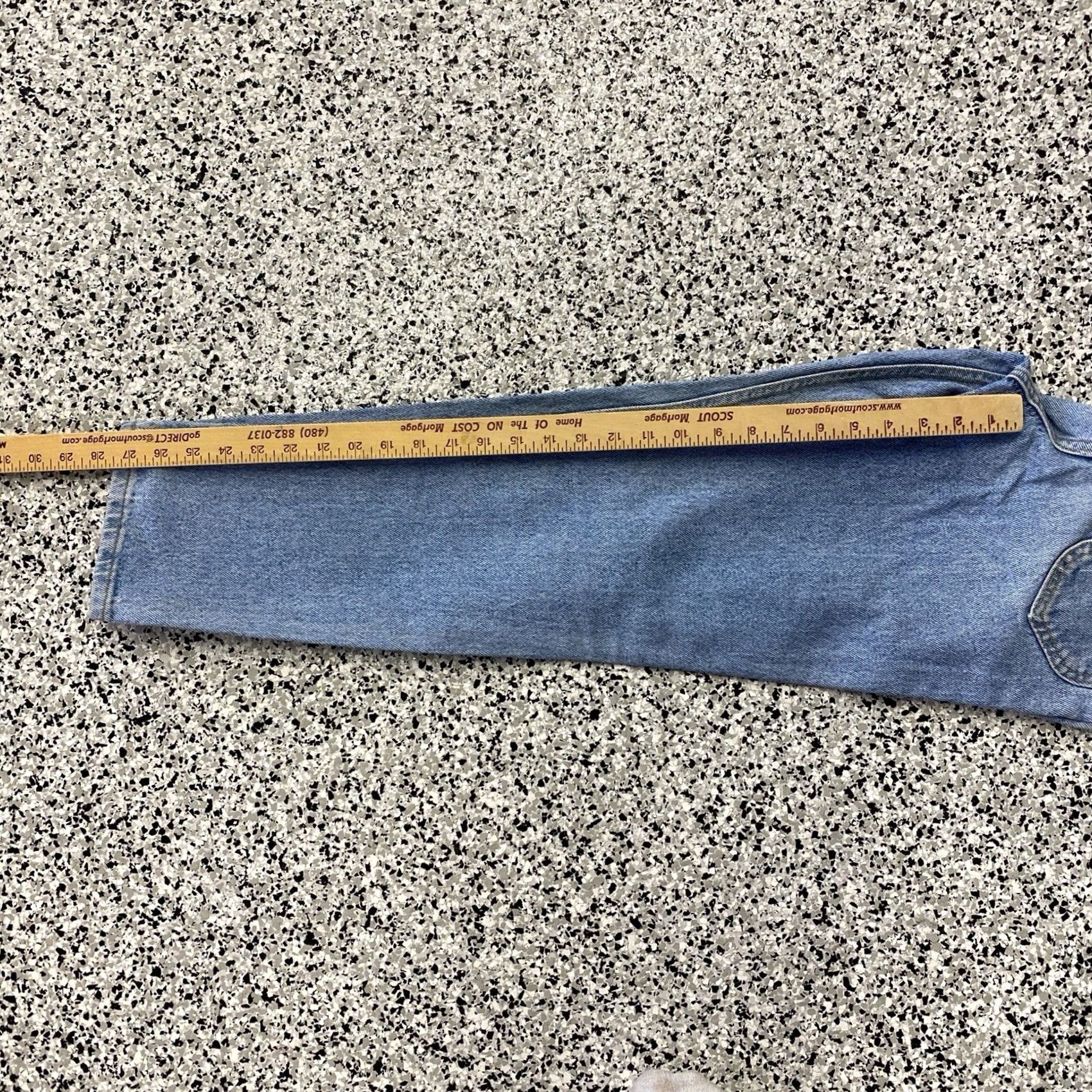 Lee VINTAGE Lee Jeans Blue Denim 80s Slim 24x27.5 Womens Regular Inseam 27.5 Straight Wide Size 42" / US 20 - 7 Thumbnail