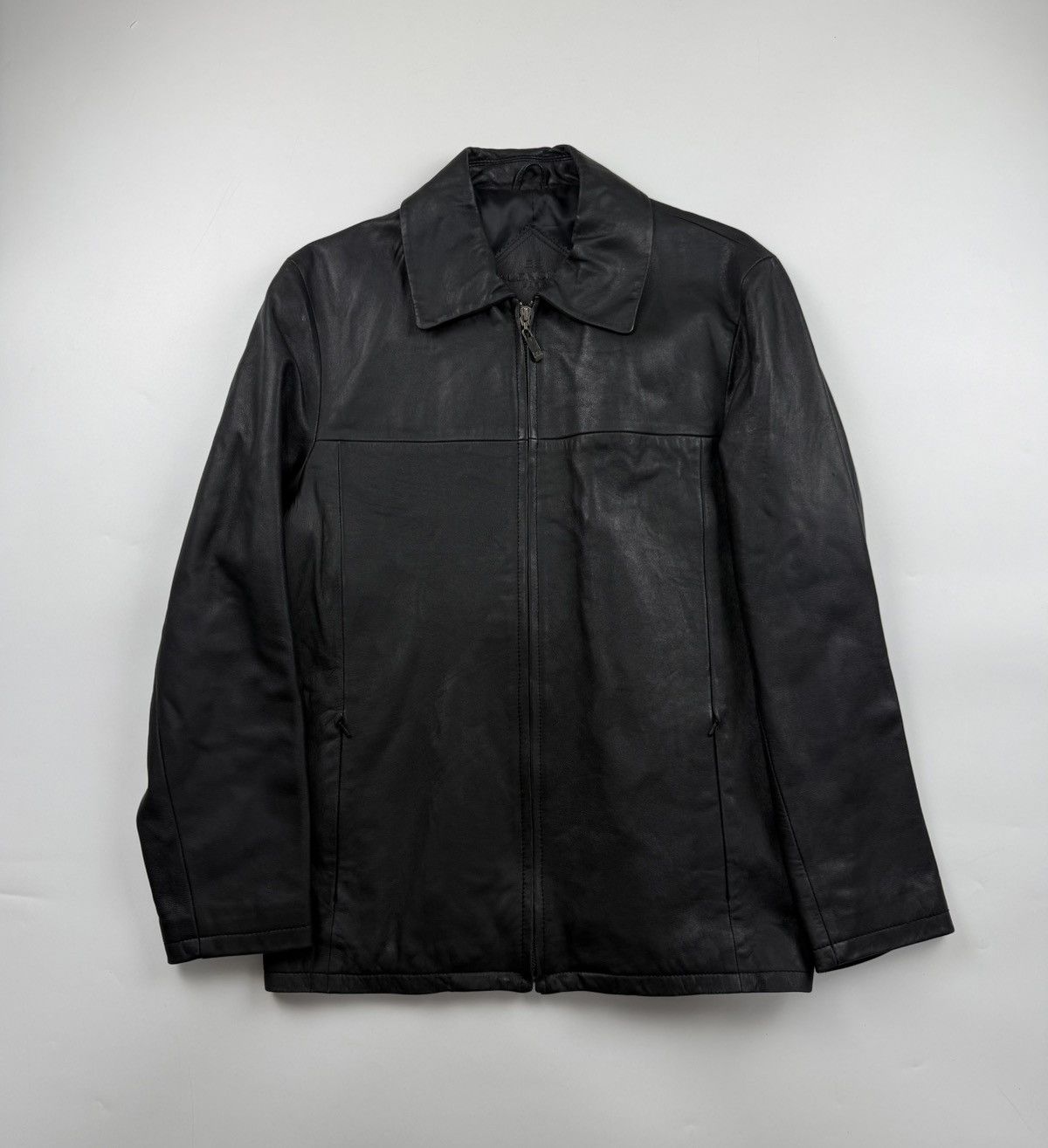 Balenciaga Vintage Balenciaga Zip Up Leather Jacket Size US M / EU 48-50 / 2 - 1 Thumbnail