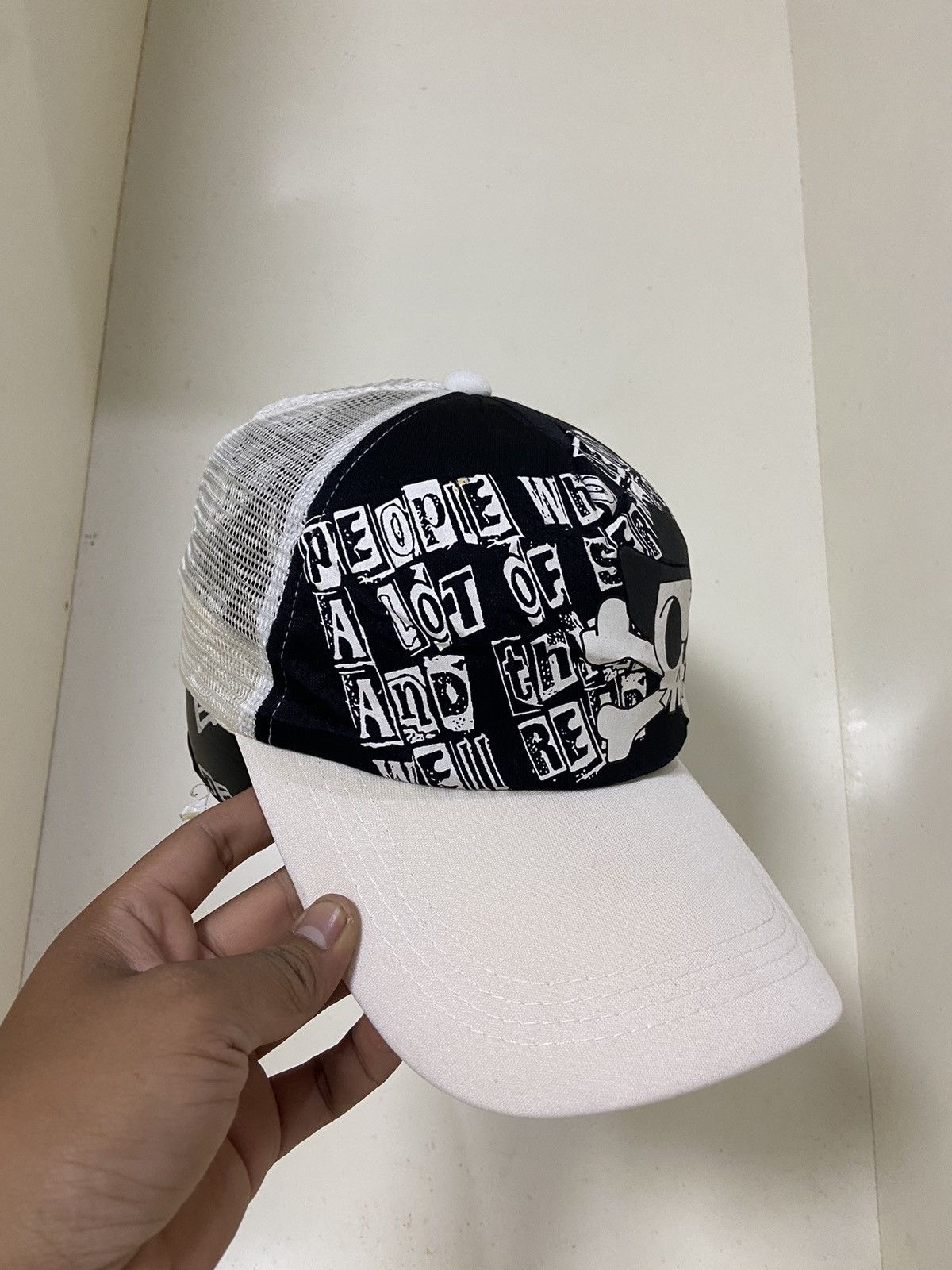 If Six Was Nine 2000s punk skull ifsixwasnine trucker hat Size ONE SIZE - 5 Thumbnail