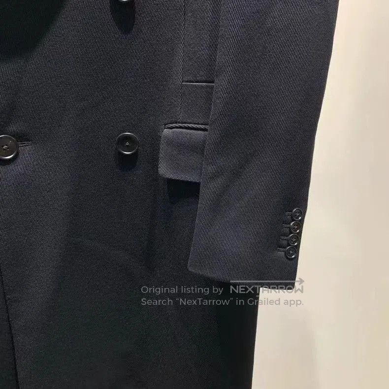 Hermes Hermes Black Double-Breasted Cashmere Coat. Size US L / EU 52-54 / 3 - 6 Thumbnail