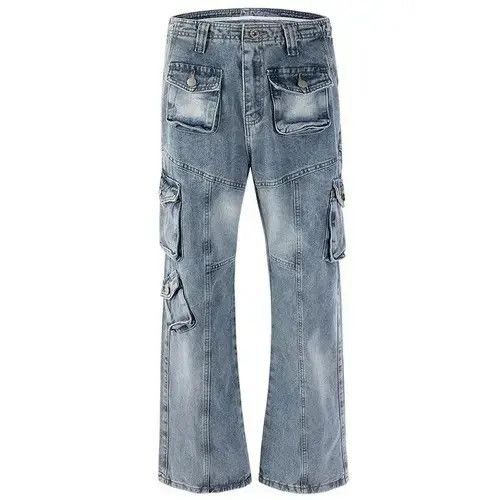 Japanese Brand Tactical Multi Pockets Baggy Jean Size US 29 - 1 Thumbnail