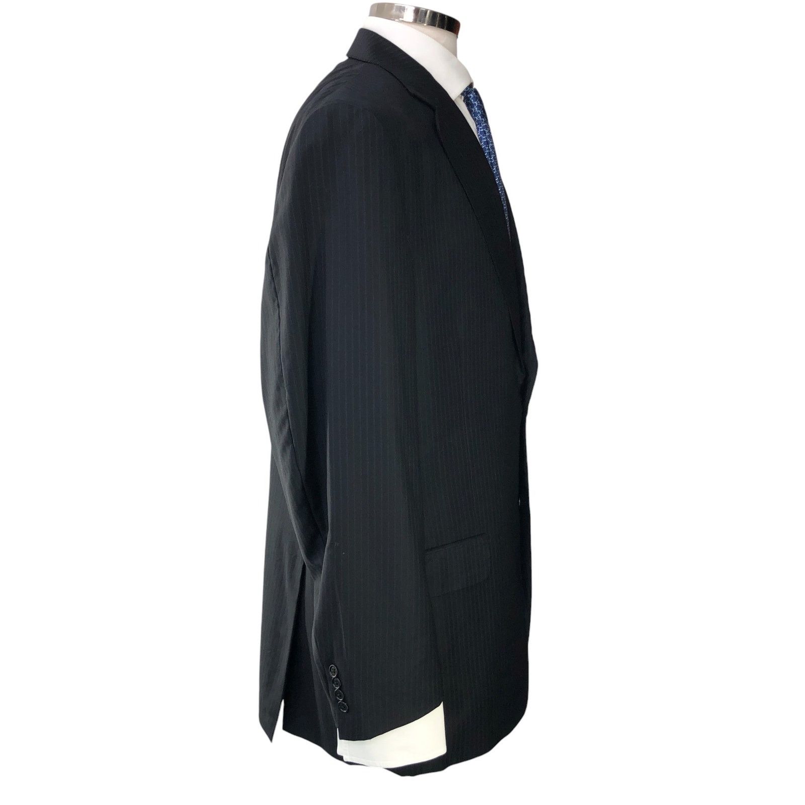 Lubiam Lubiam LBM 1911 Size 44L Suit Drop 5 Pinstripe *TINY FLAW Size 44L - 12 Thumbnail