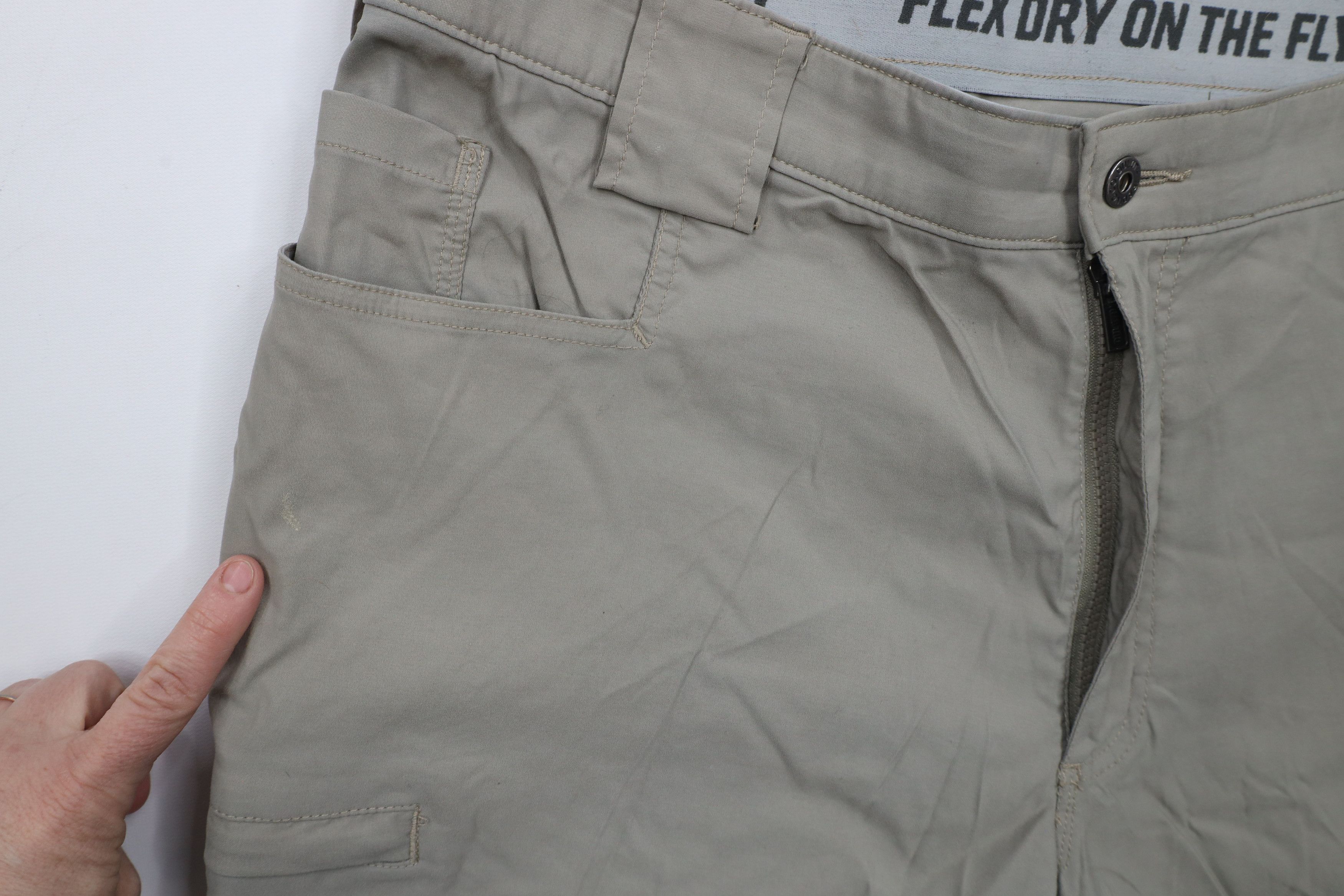 Duluth Trading Company × Vintage Duluth Trading Co Fit Dry On the Fly Wide Leg Pants Beige Size US 42 / EU 58 - 9 Thumbnail