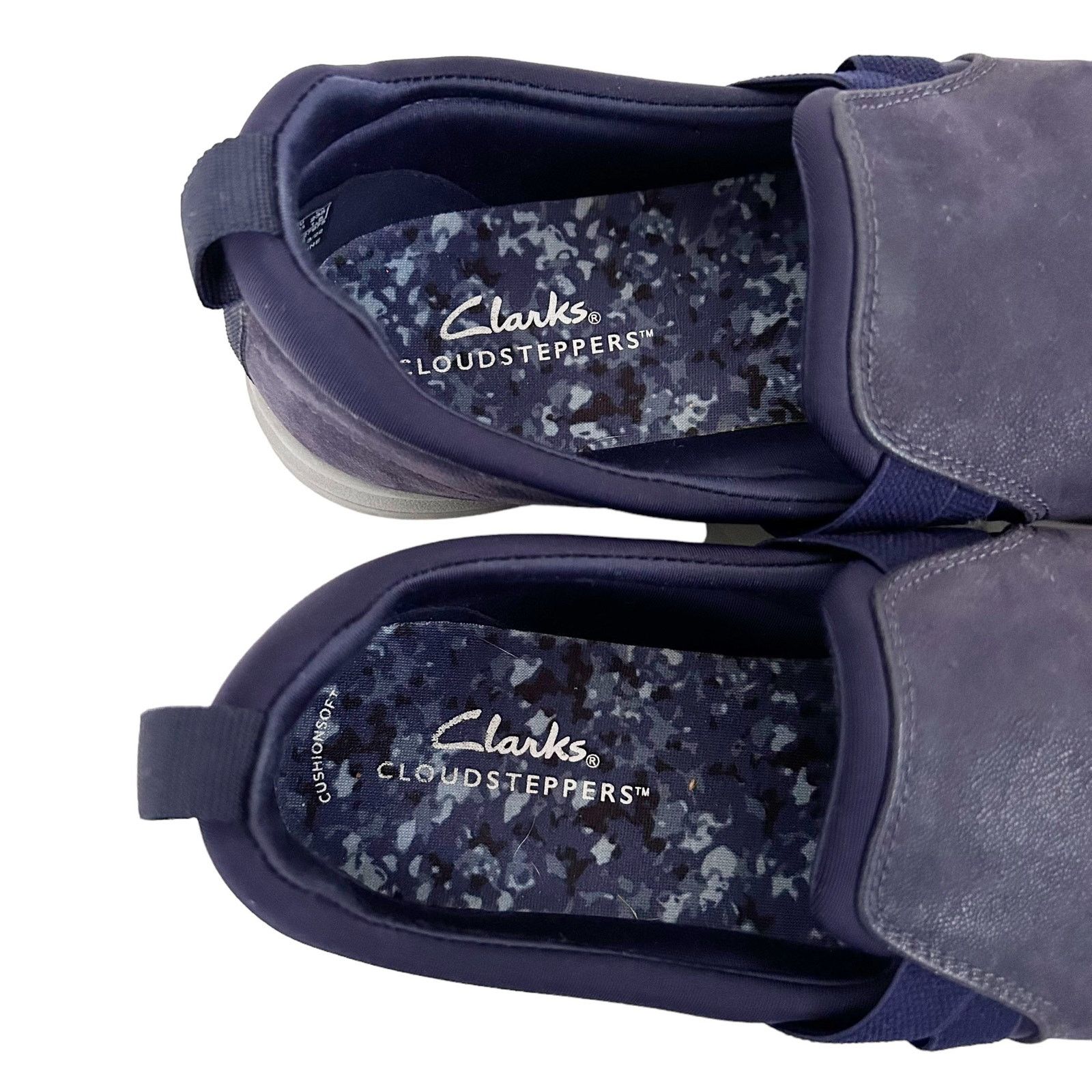 Clarks Clarks Cloudsteppers Navy Blue Slip On Shoes Sz 7 Size US 7 / IT 37 - 4 Thumbnail