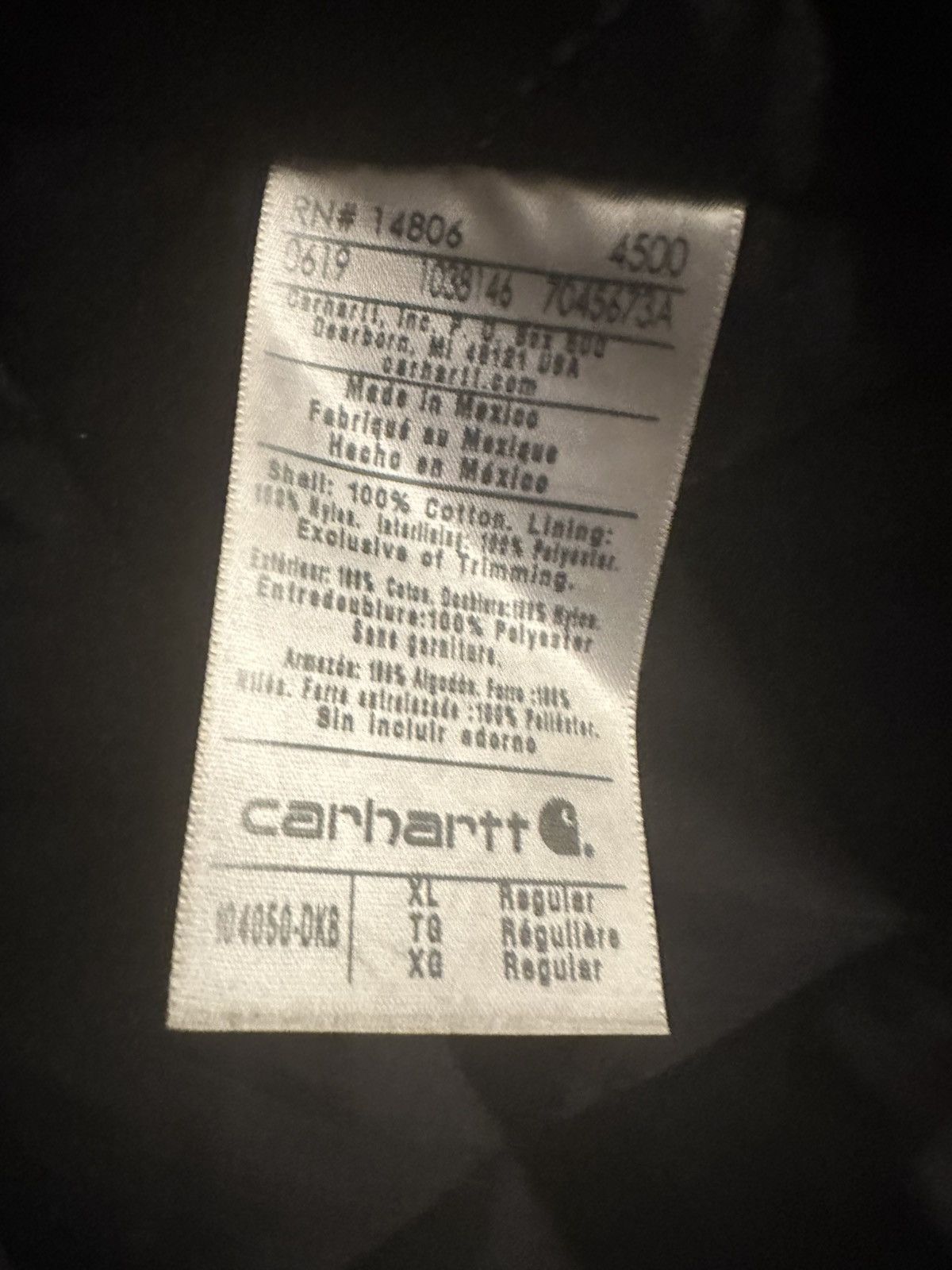 Carhartt Carhartt Quilted-Lined Active Jacket (Dark Brown) Size US XL / EU 56 / 4 - 7 Thumbnail