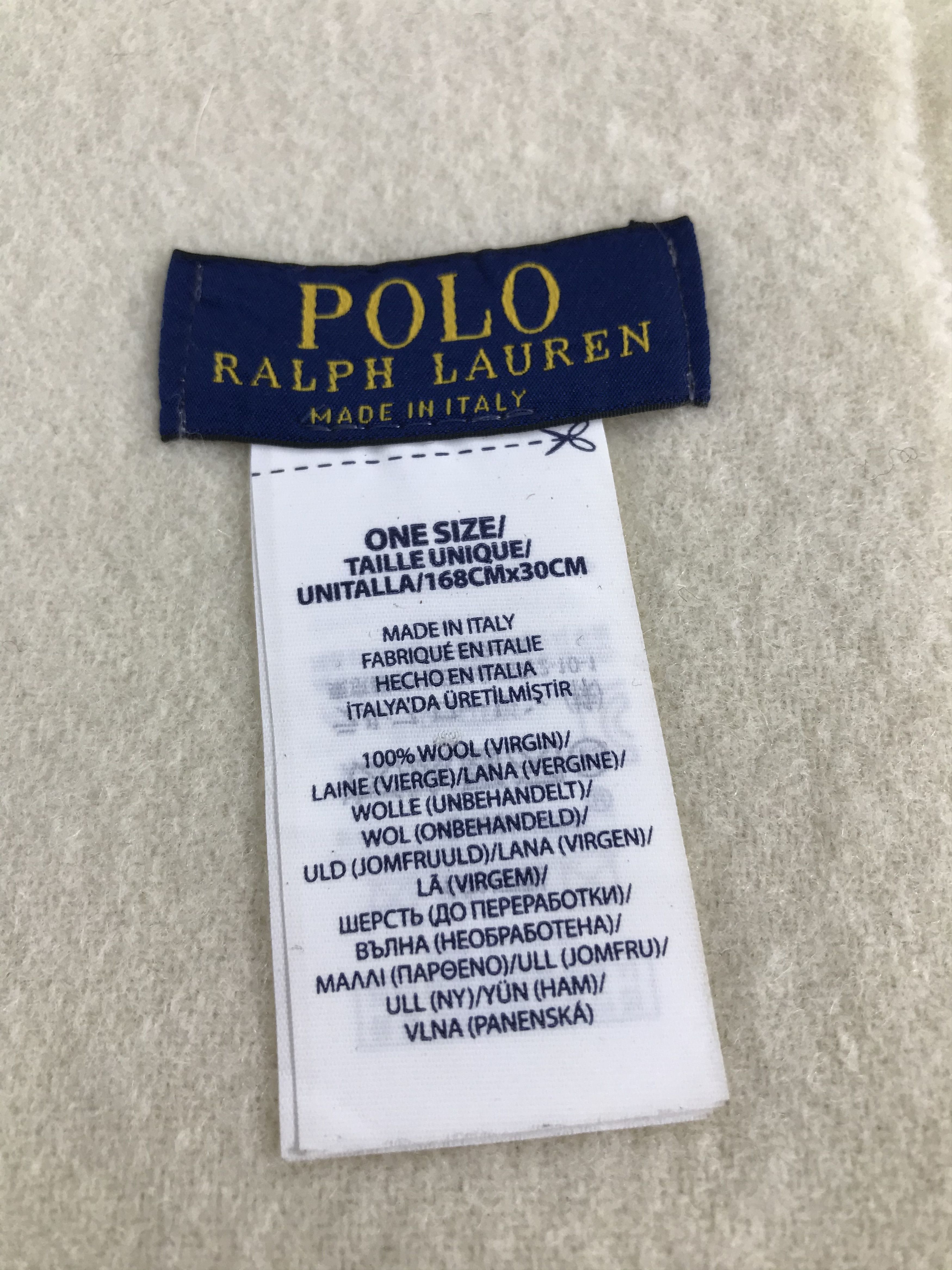 Polo Ralph Lauren Polo Ralph Lauren Big Logo Wool Scarf Muffler V549 Size ONE SIZE - 5 Thumbnail