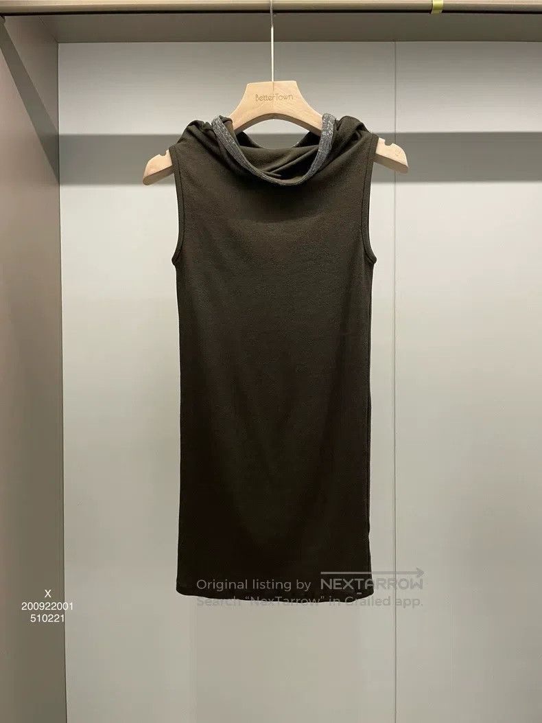 Brunello Cucinelli Brunello Cucinelli Dark Brown Sequin Sleeveless Vest Size S / US 4 / IT 40 - 1 Thumbnail