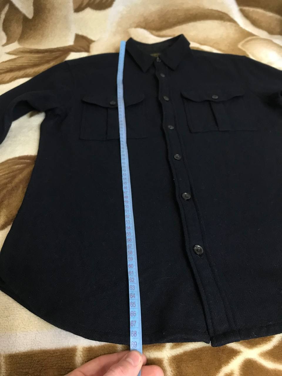 Allsaints 🔥 Allsaints Neward LS Shirt Wool Long Sleeve Button Blue Size US S / EU 44-46 / 1 - 12 Thumbnail