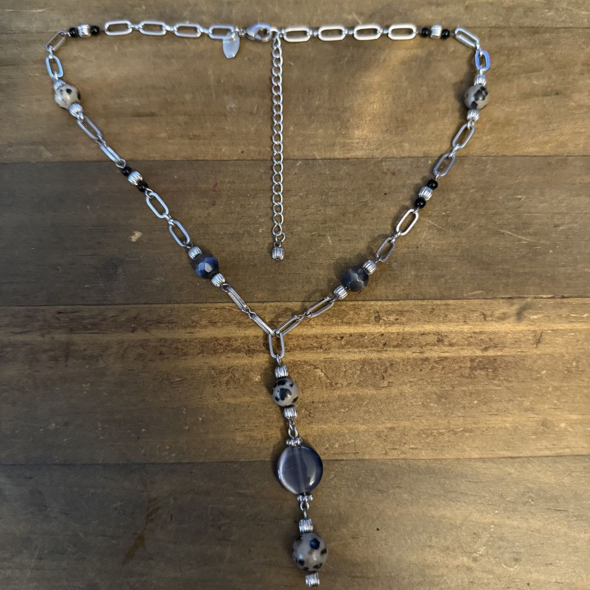 Other Lia Sophia Cats Eye Dalmatian Kasper Y drop necklace Size ONE SIZE - 2 Thumbnail