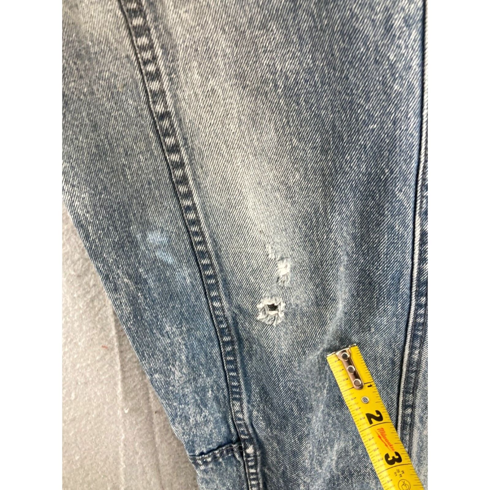 Vintage VINTAGE Sergio Jeans Womens Medium Cargo Blue Denim 28X30 Straight Jeans Womens Medium Blue 90s Mens Womens Girls Size 32" / US 10 / IT 46 - 7 Thumbnail