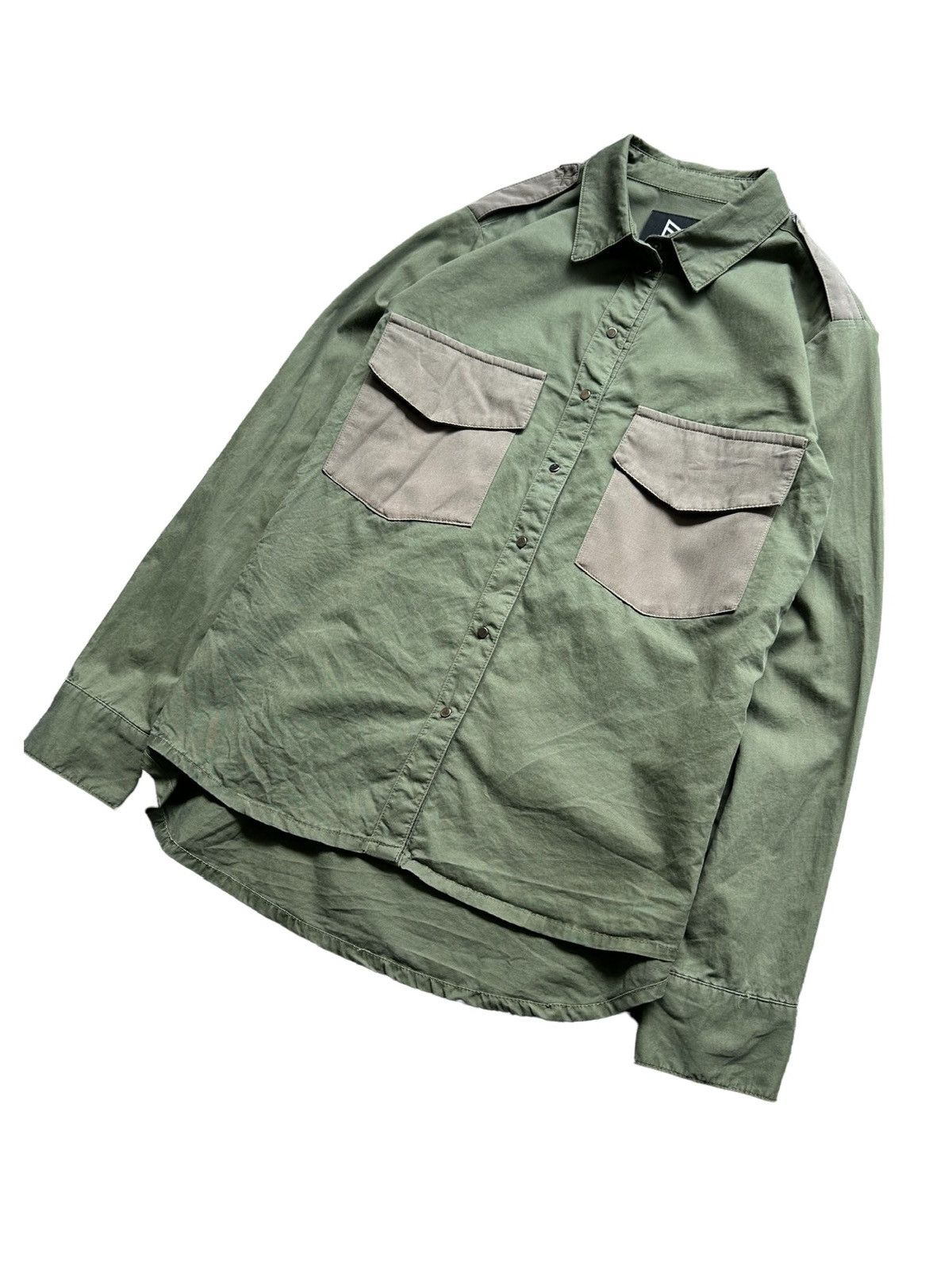 If Six Was Nine 00’s BARAK double pocket army shirt Size US M / EU 48-50 / 2 - 4 Thumbnail