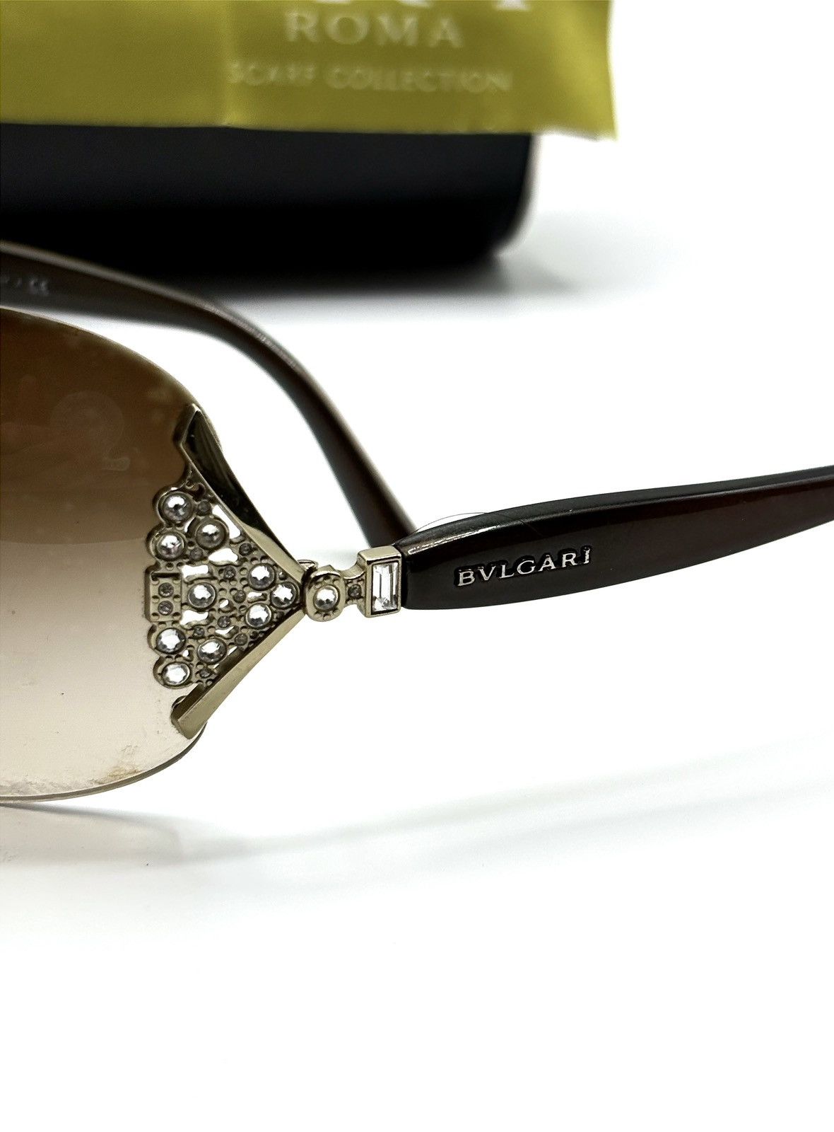 Bvlgari Bvlgari Roma Shield Sunglasses Size ONE SIZE - 7 Thumbnail