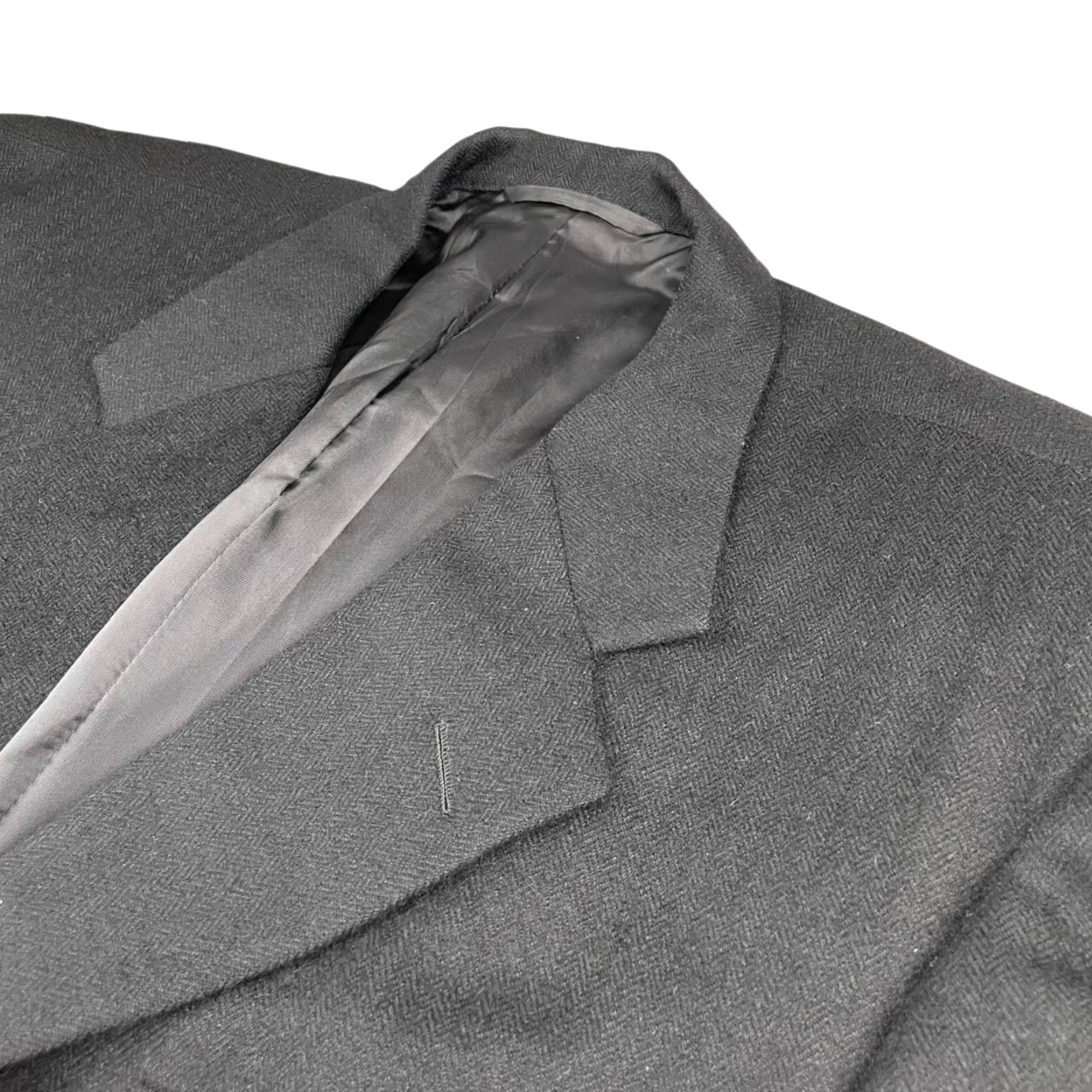 Camel Hickey Freeman Blazer Jacket Men’s 44R - 100% Camel Hair Black - 3-Button Front, Single Vented, Notch Lapel, Regular Fit, 44 Chest, Business, Men Size 44R - 2 Thumbnail