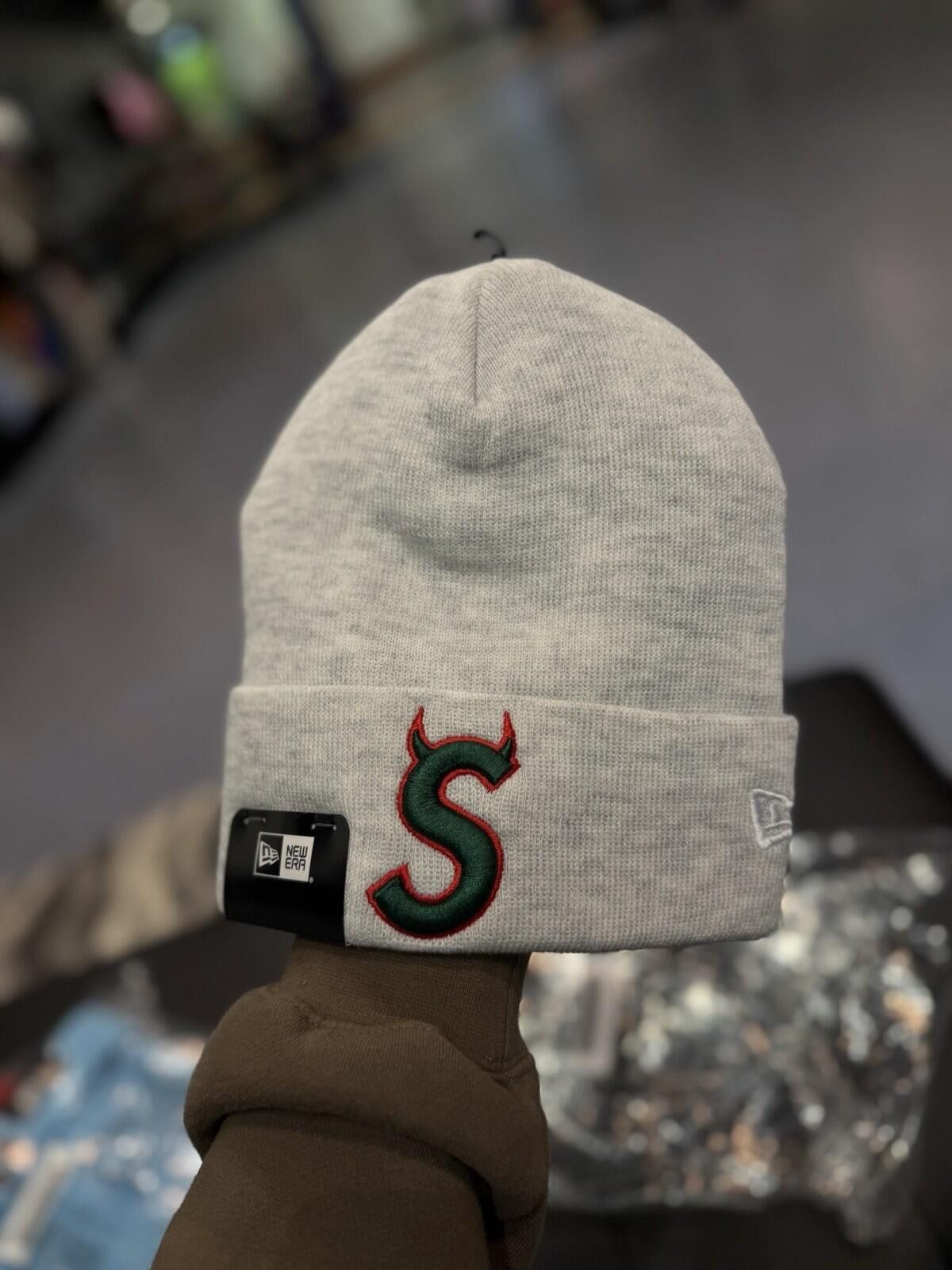 Supreme Supreme New Era S Logo Beanie Ash Grey | Grailed