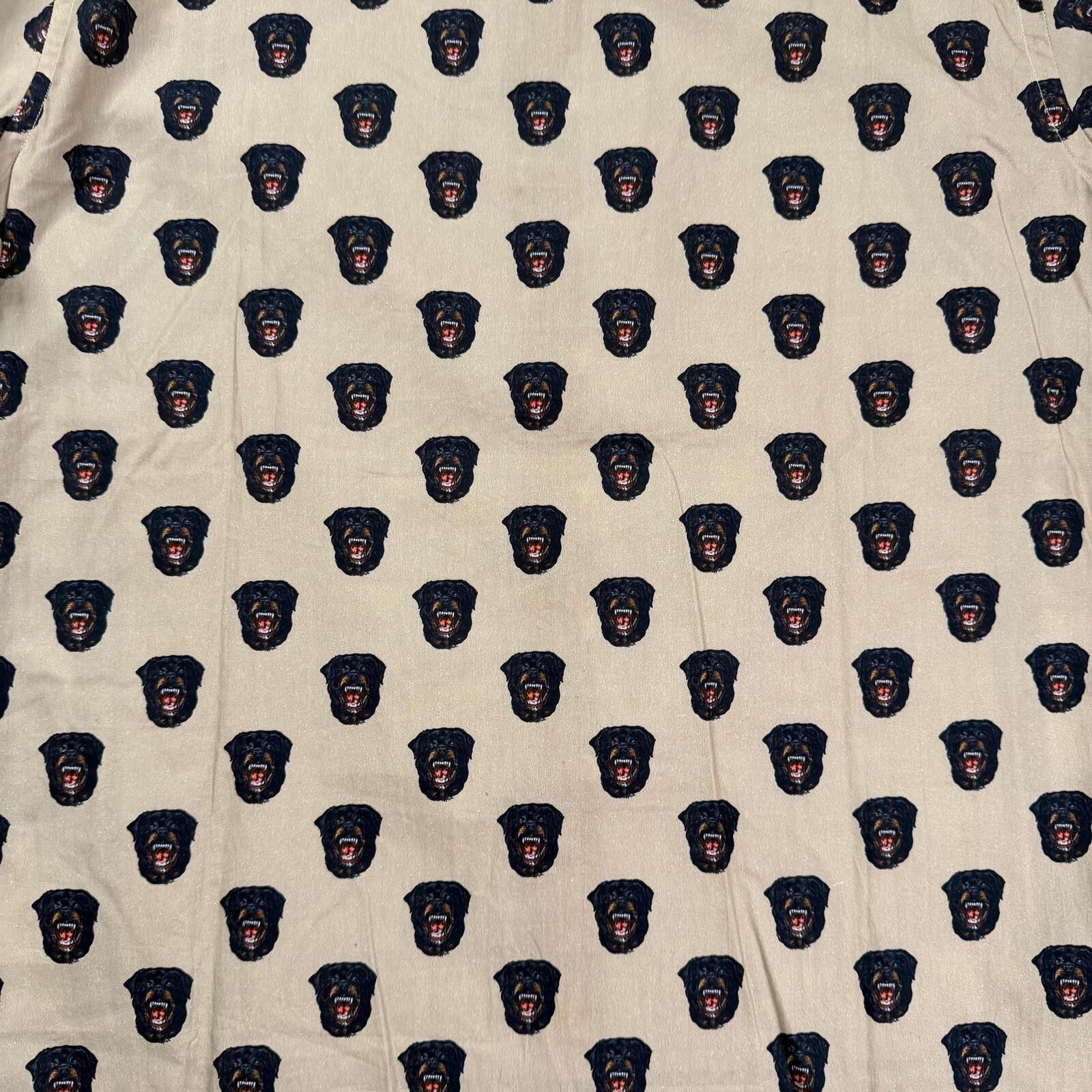 Givenchy Givenchy FW11 Look 32 Rottweiler Print Button Up Shirt Size US L / EU 52-54 / 3 - 7 Thumbnail