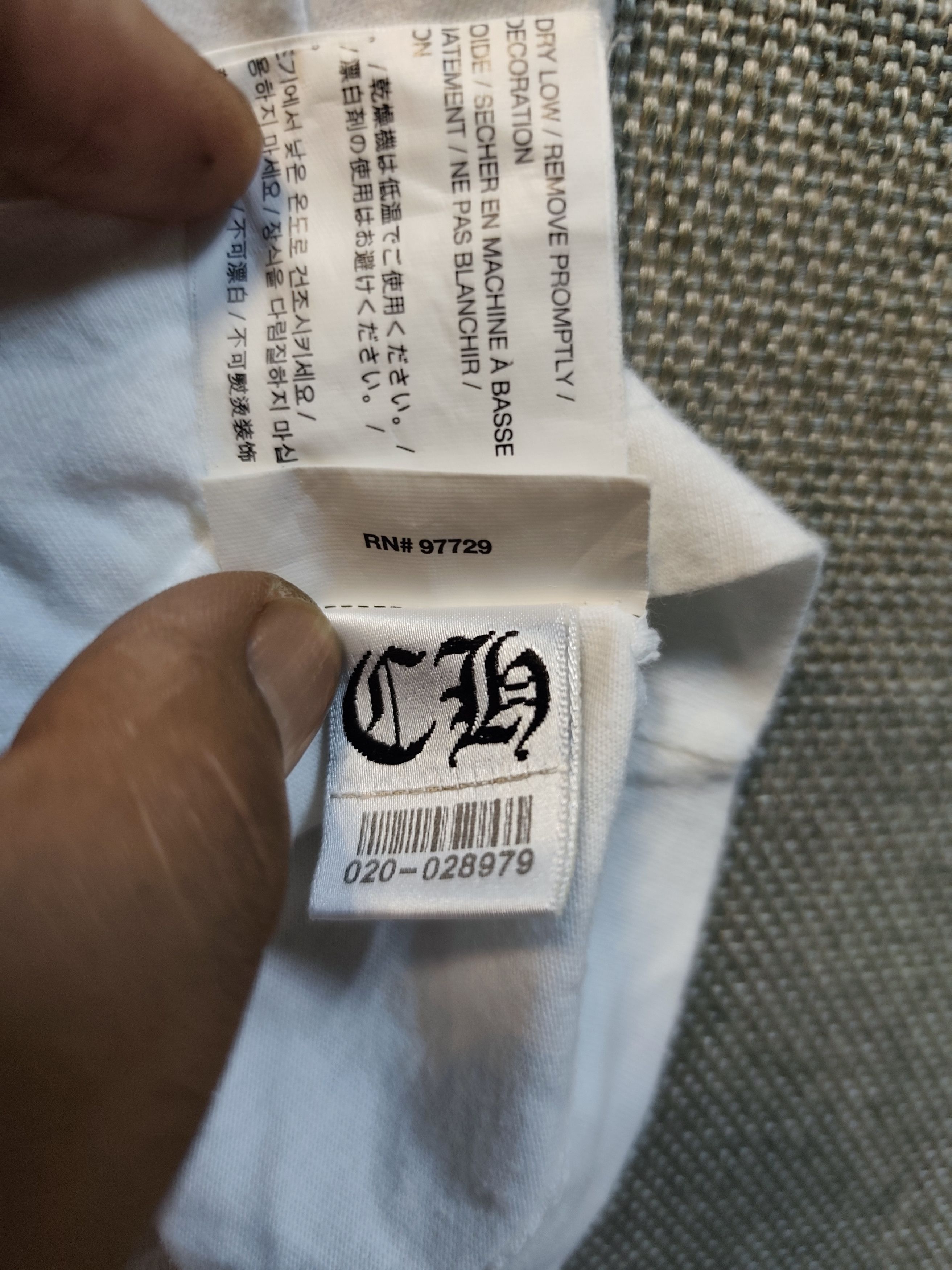 Chrome Hearts Chrome Hearts Horseshoe Logo Pocket Tee Size US S / EU 44-46 / 1 - 17 Thumbnail