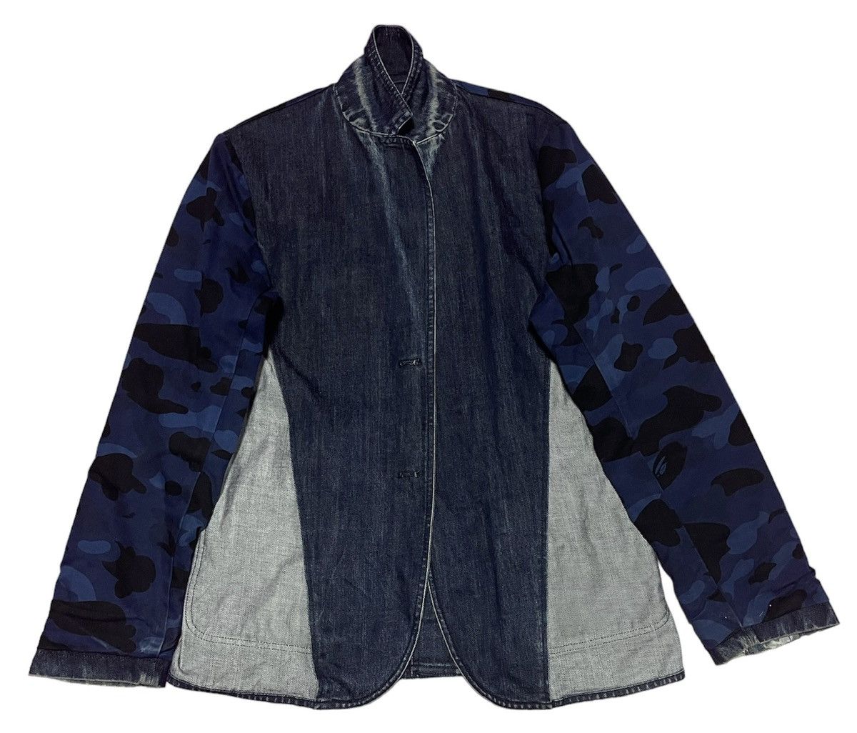 Bape 🔥RARE🔥A BATHING APE JACKET DENIM BIG LOGO JAPAN Size US M / EU 48-50 / 2 - 4 Thumbnail