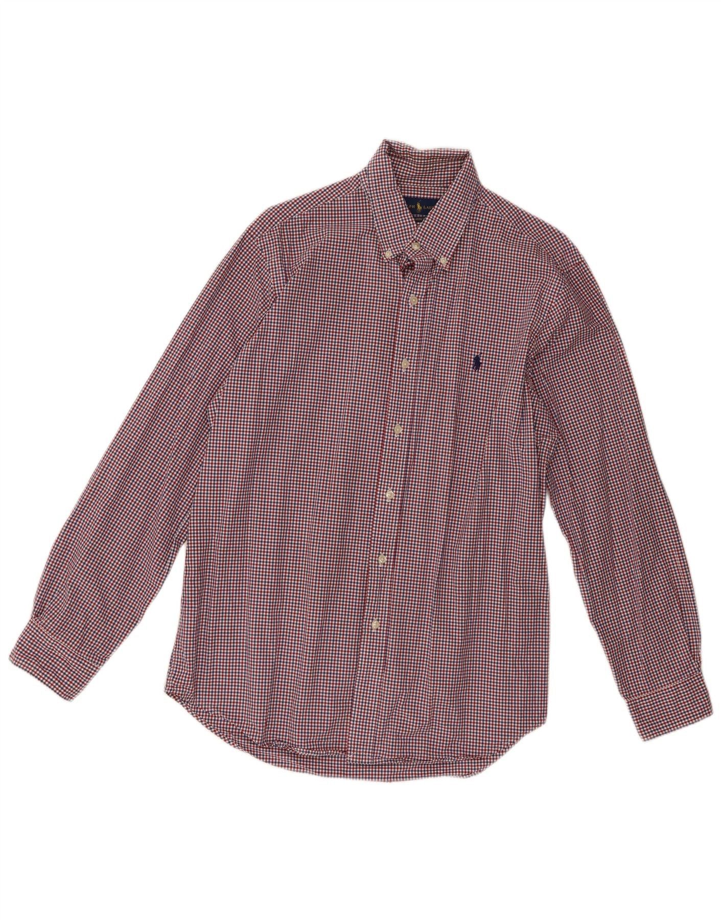 Ralph Lauren Mens Checked Classic Fit Shirt Large Multicoloured Gingham Size US L / EU 52-54 / 3 - 1 Thumbnail
